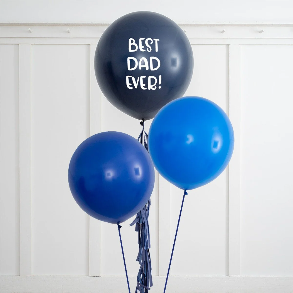 Shades of Blue Personalised Inflated Giant Balloon