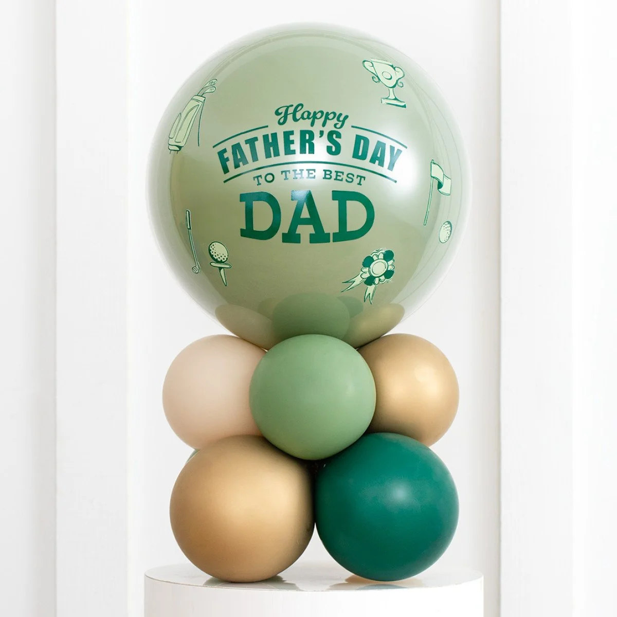 Happy Father's Day Golf Printed Air-Filled Bubble Stack