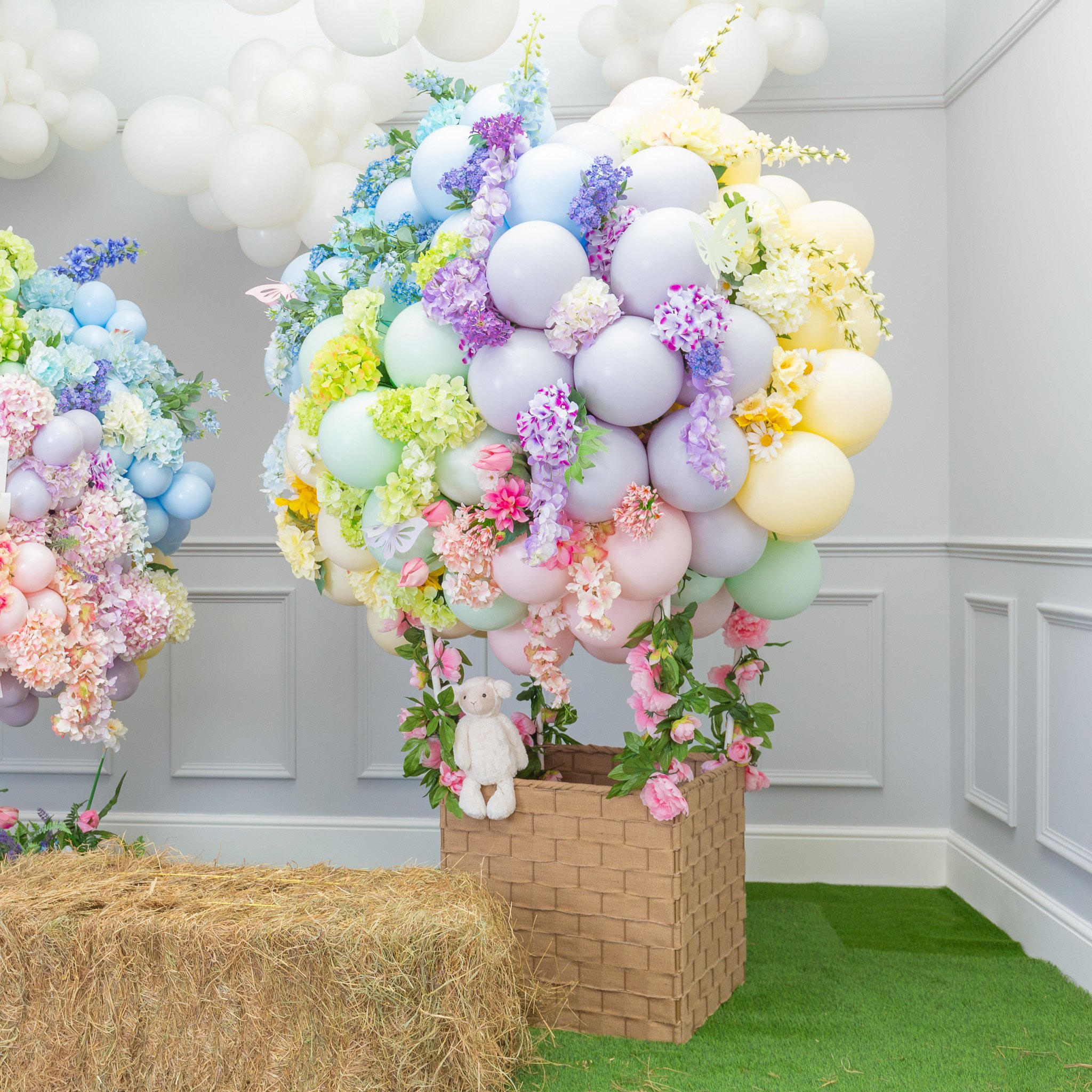 Pastel Floral Hot Air Balloon Easter Inspired Photo Shoot