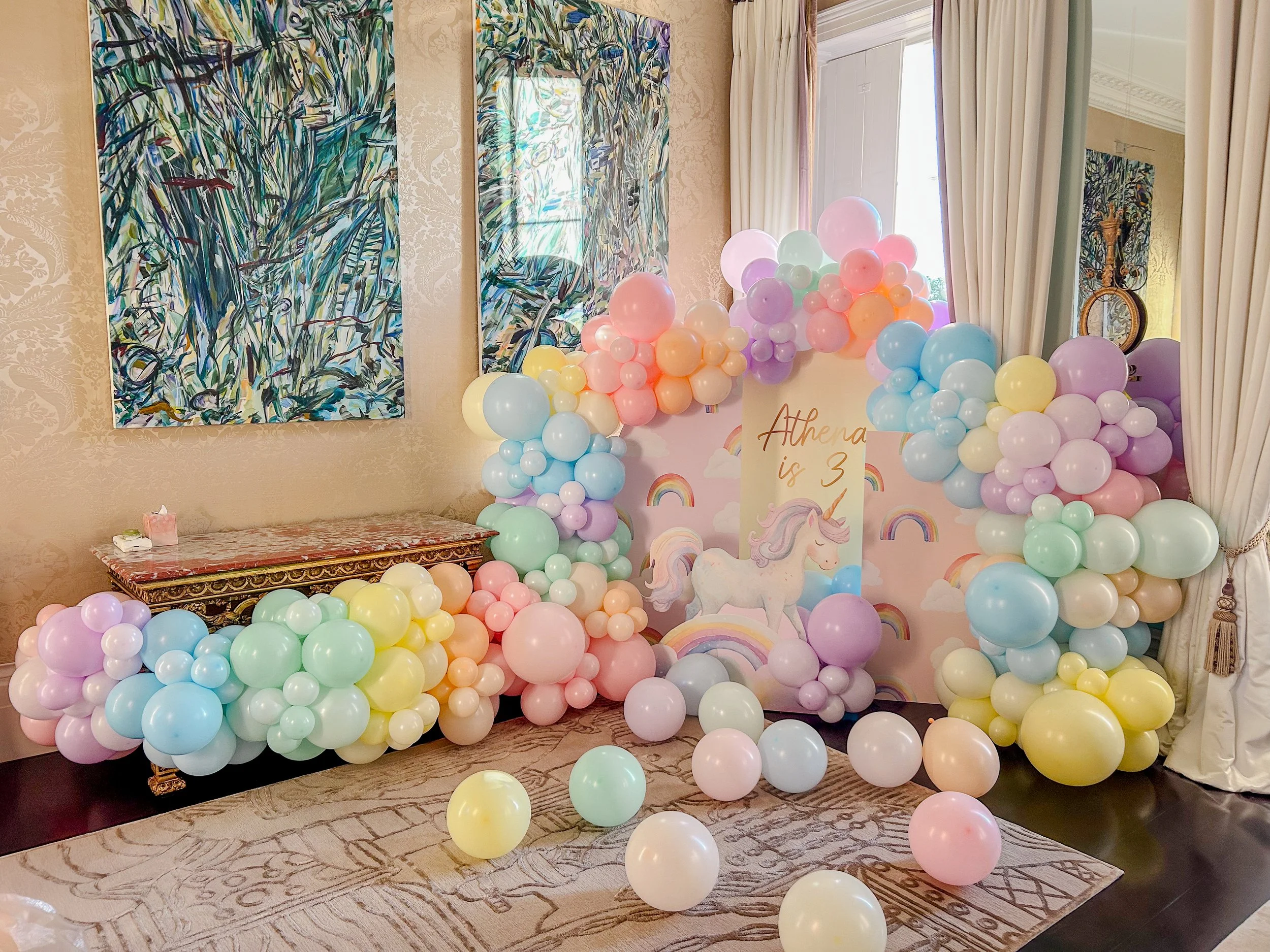 Kitty Spencer Athena Pastel Unicorn Backboard