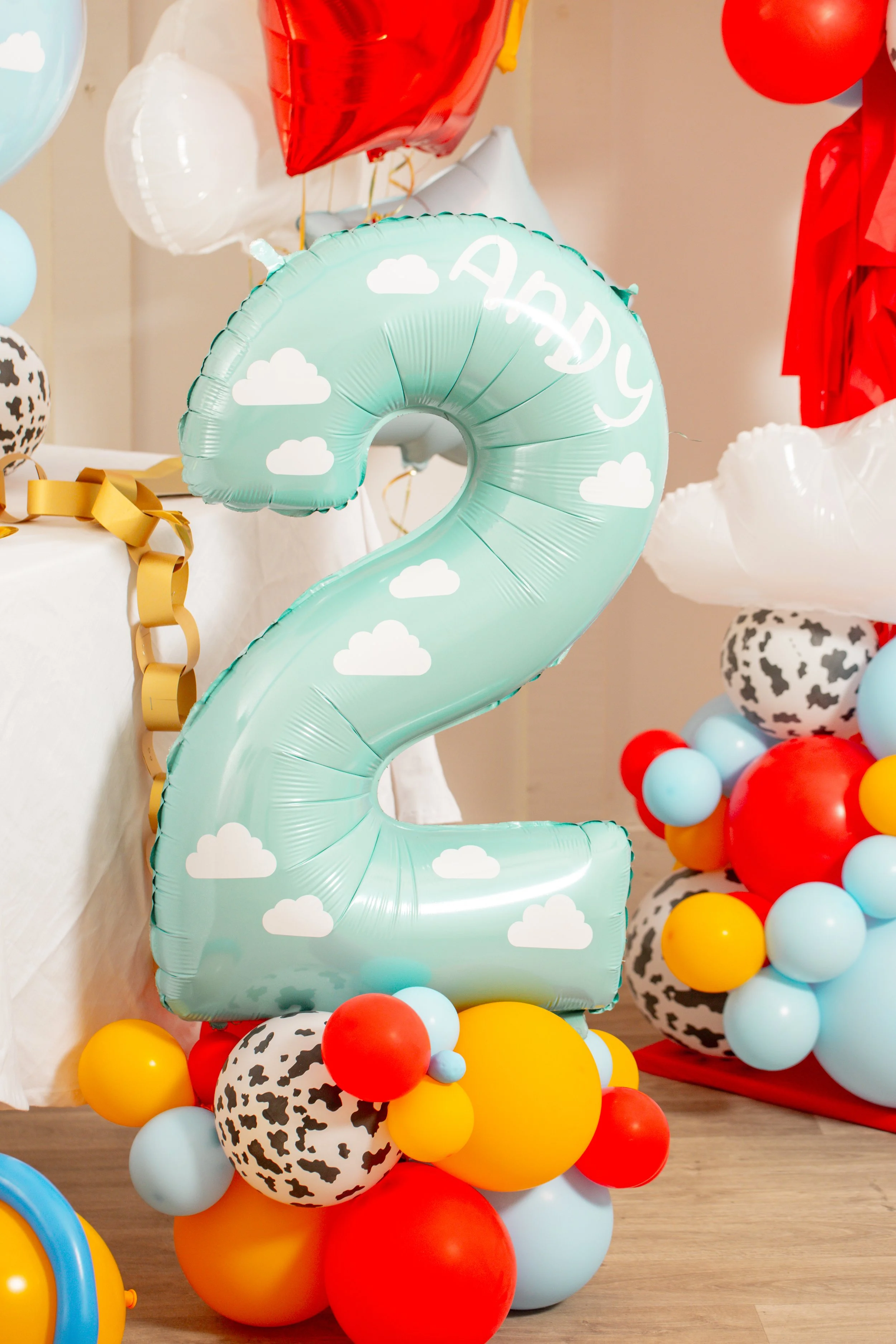 Toy Story 5 Inspired Balloon Birthday Setup Two Infinity and Beyond