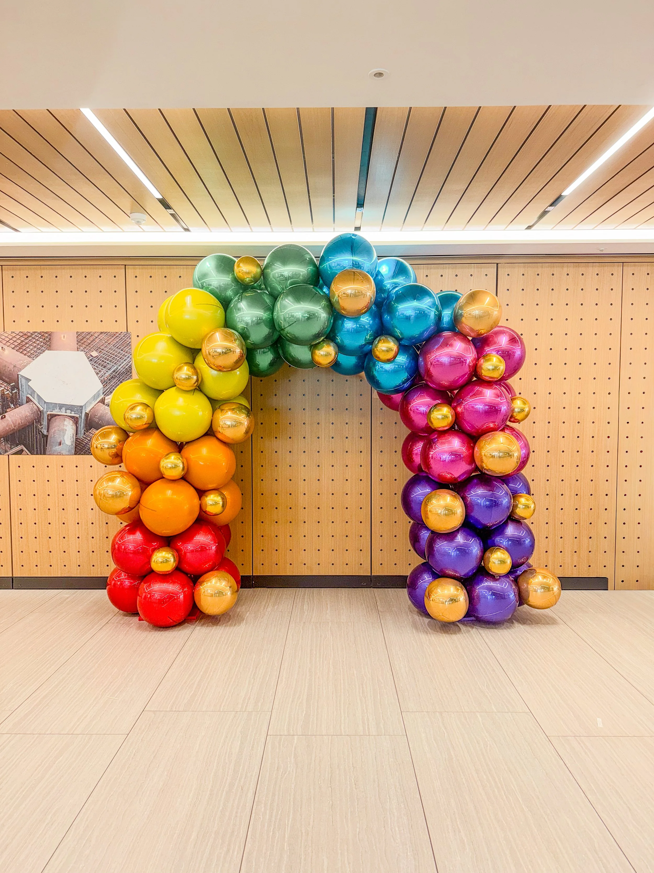 Linklaters Rainbow Orb Arch Foil Asym