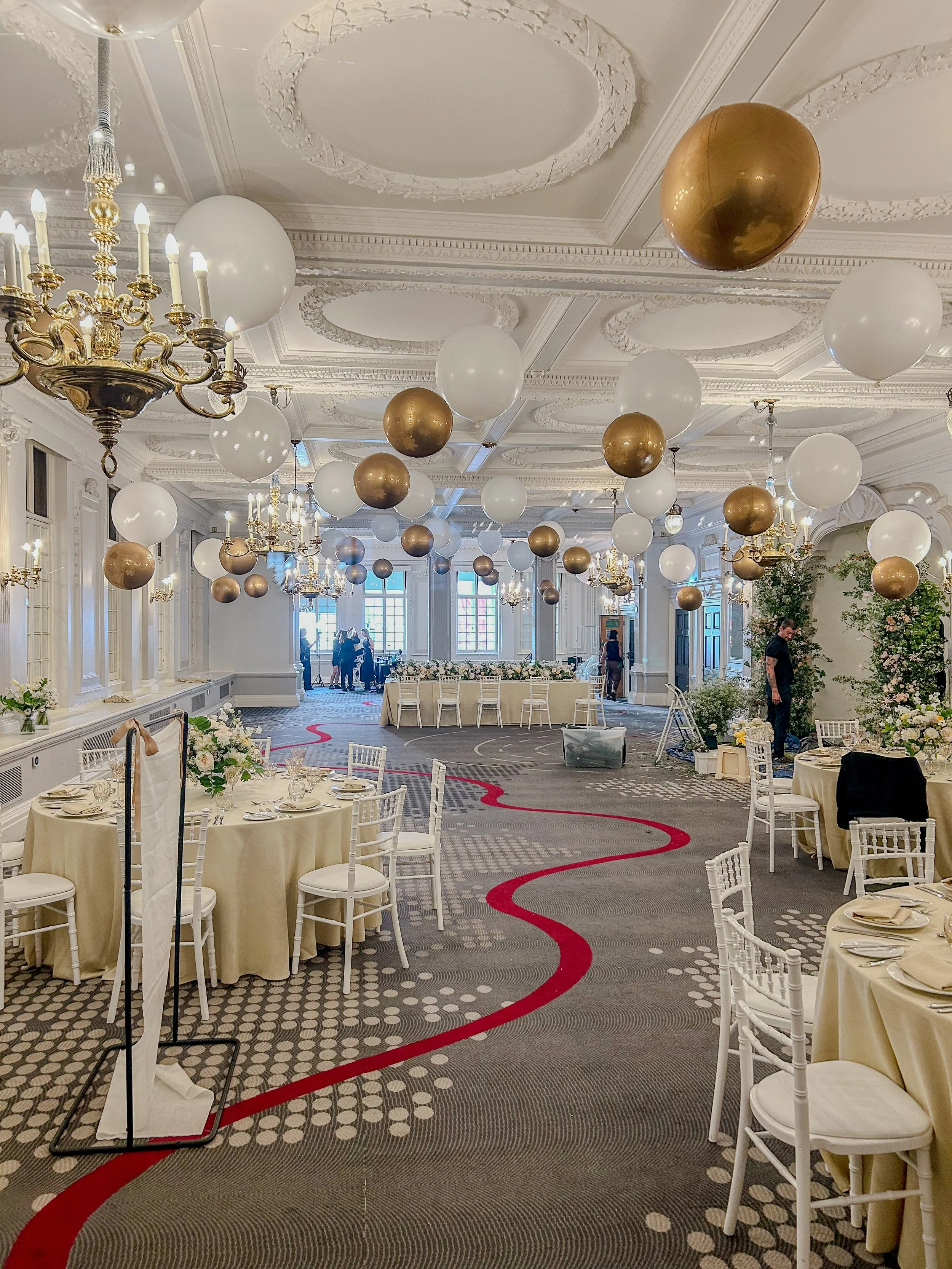 The Dilly Georgian Suite Editorial Wedding Styled Shoot Suspended Ceiling