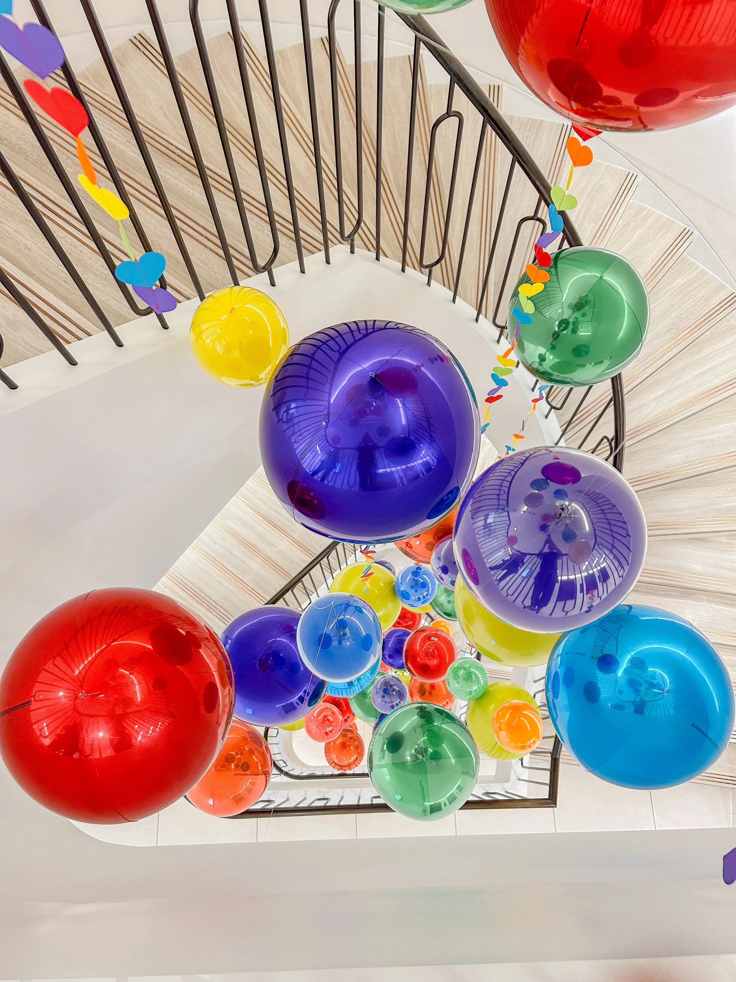 Cinven Pride Staircase Orbz rainbow tails
