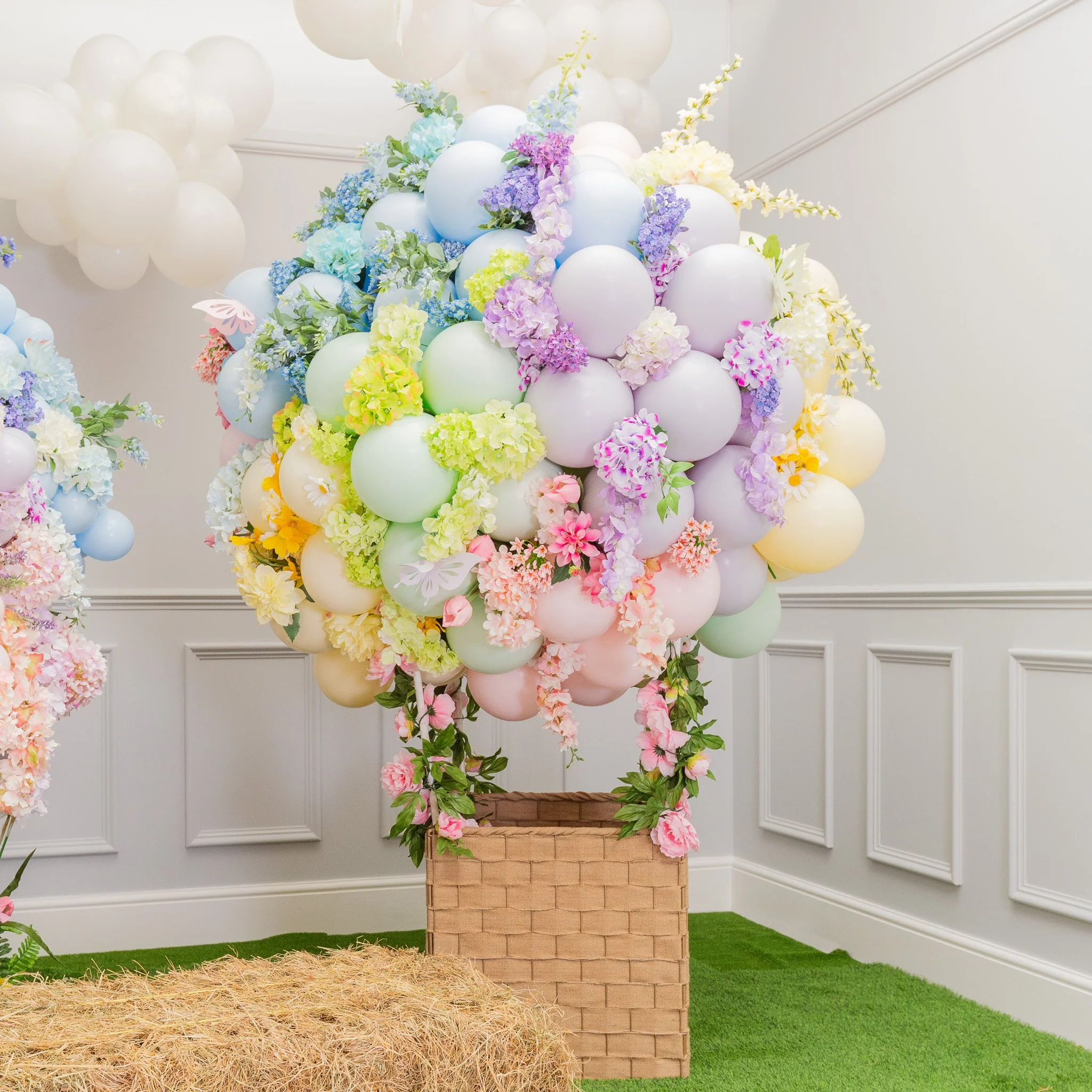Pastel Floral Hot Air Balloon Easter Inspired Photo Shoot