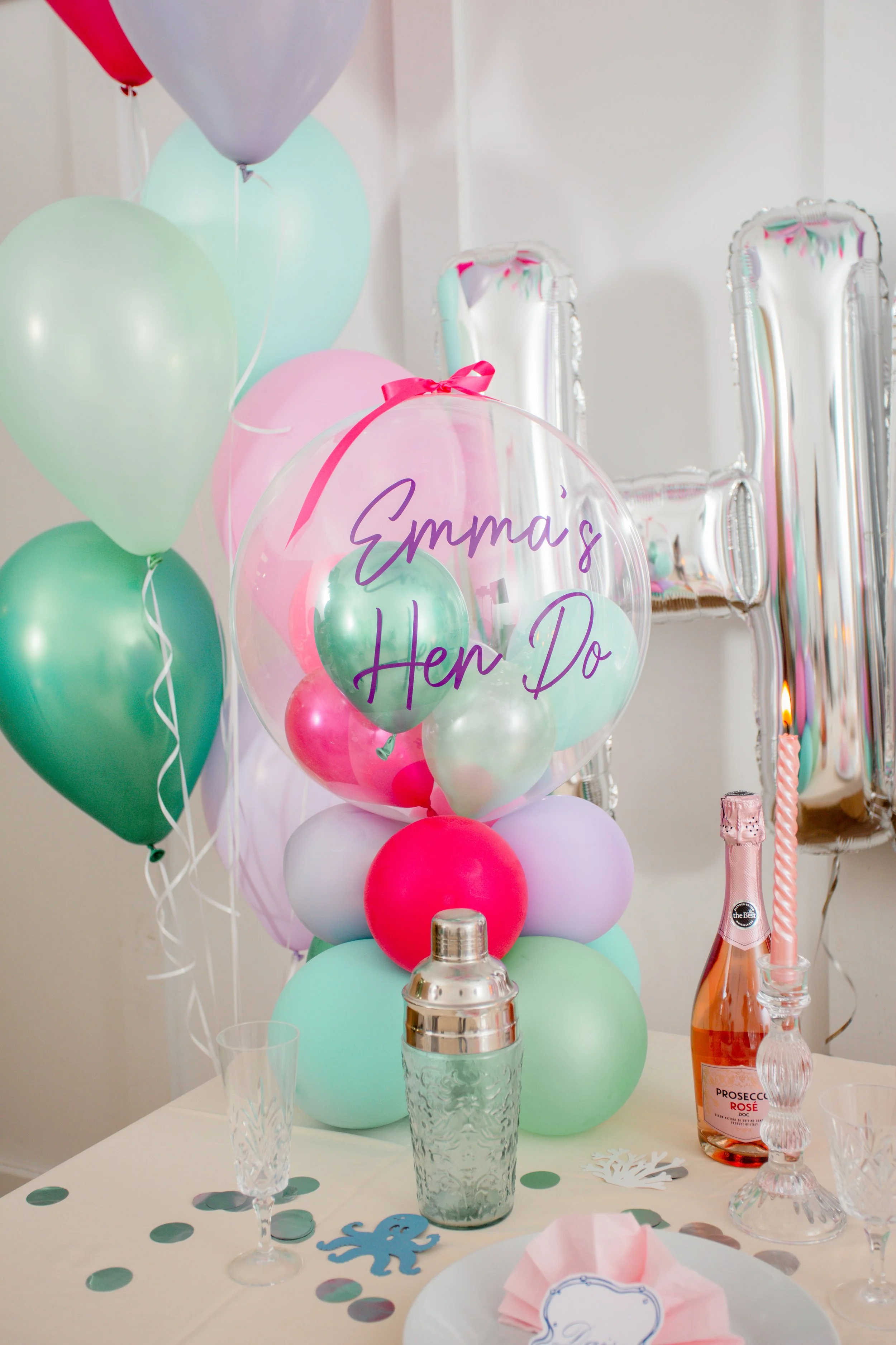Hen Party Bachelorette Table Set Up Last Splash