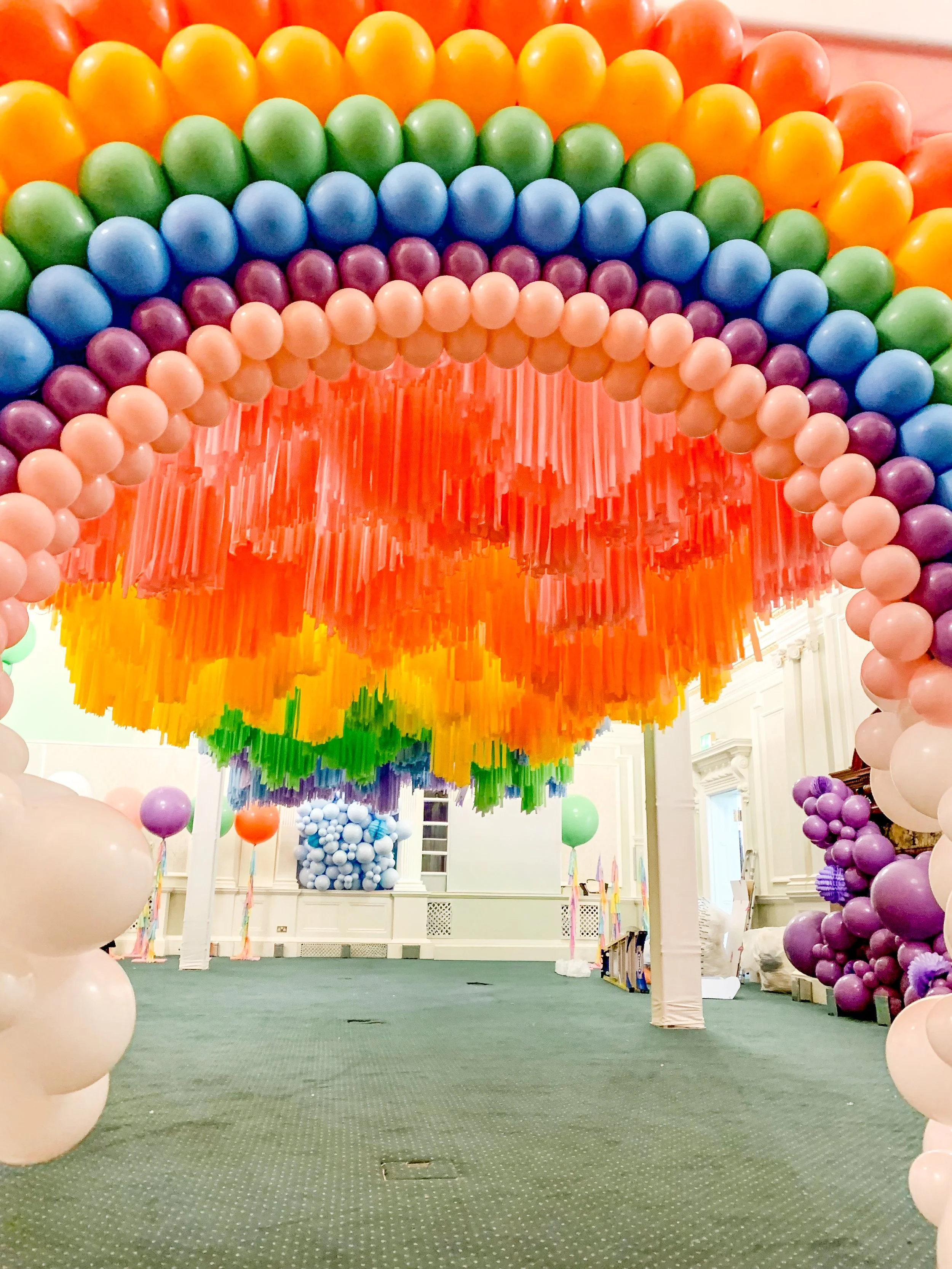 Rainbow Garland and Tassel Fringe Chelsea Old Town Hall