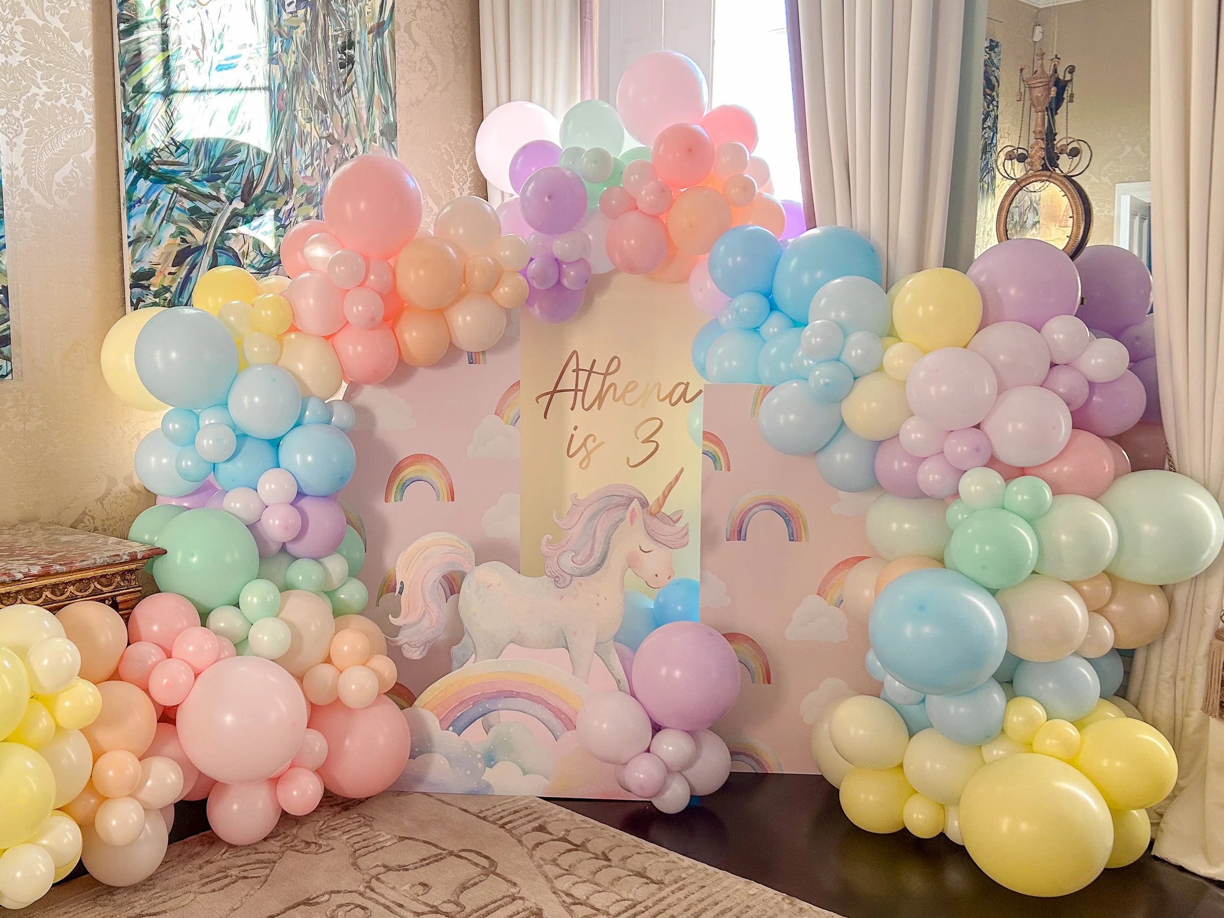 Kitty Spencer Athena Pastel Unicorn Backboard