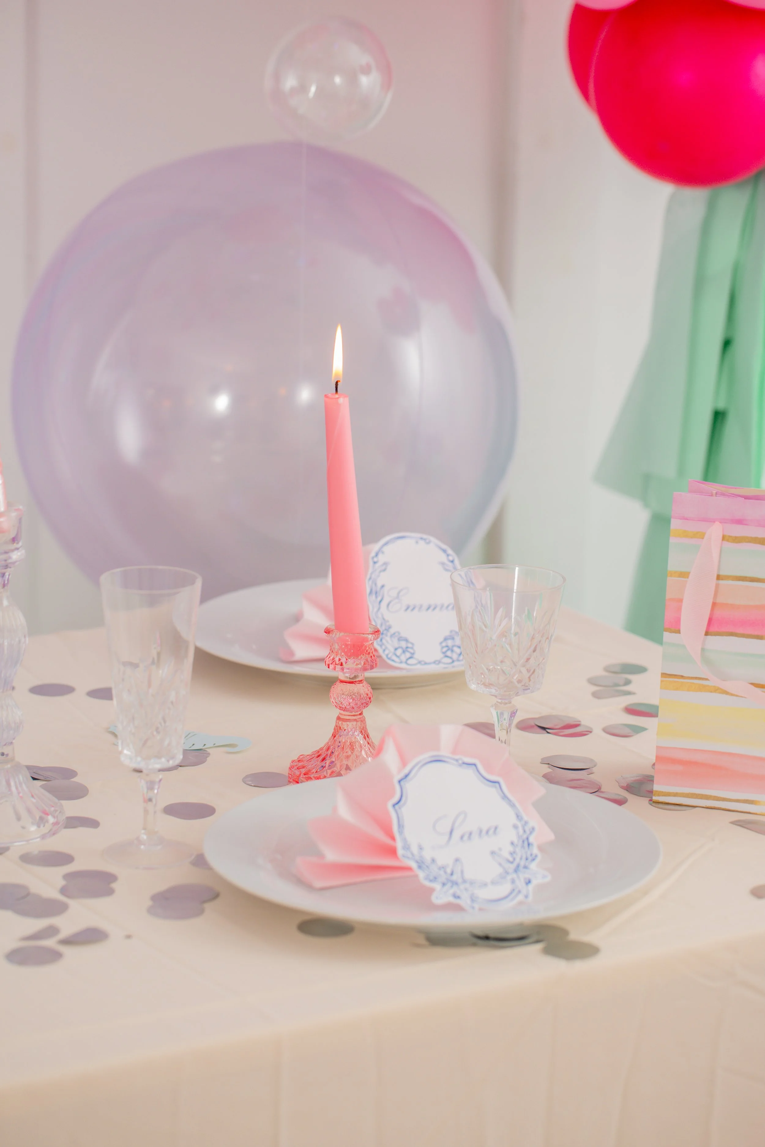 Hen Party Bachelorette Table Set Up Last Splash