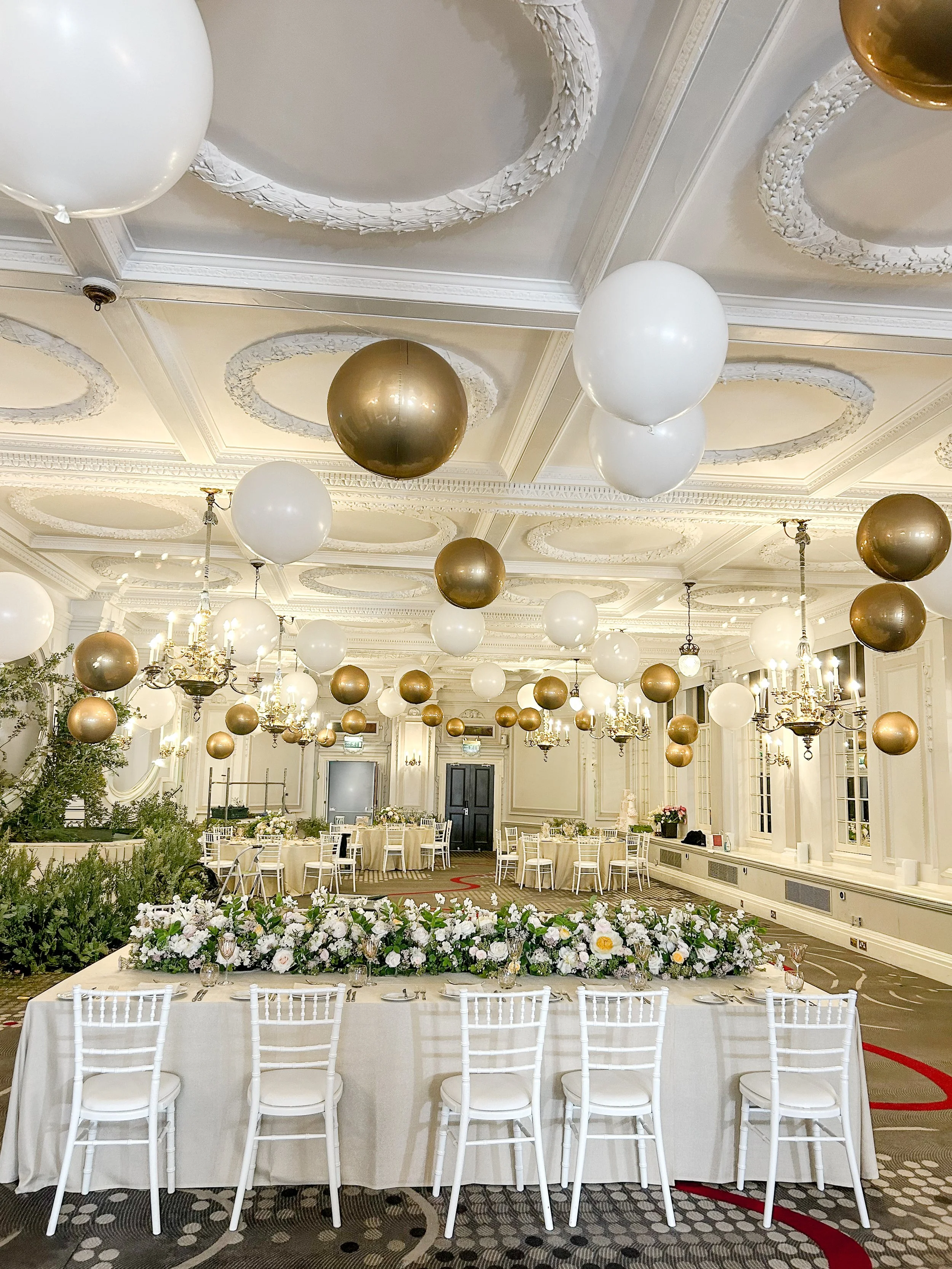 The Dilly Georgian Suite Editorial Wedding Styled Shoot Suspended Ceiling