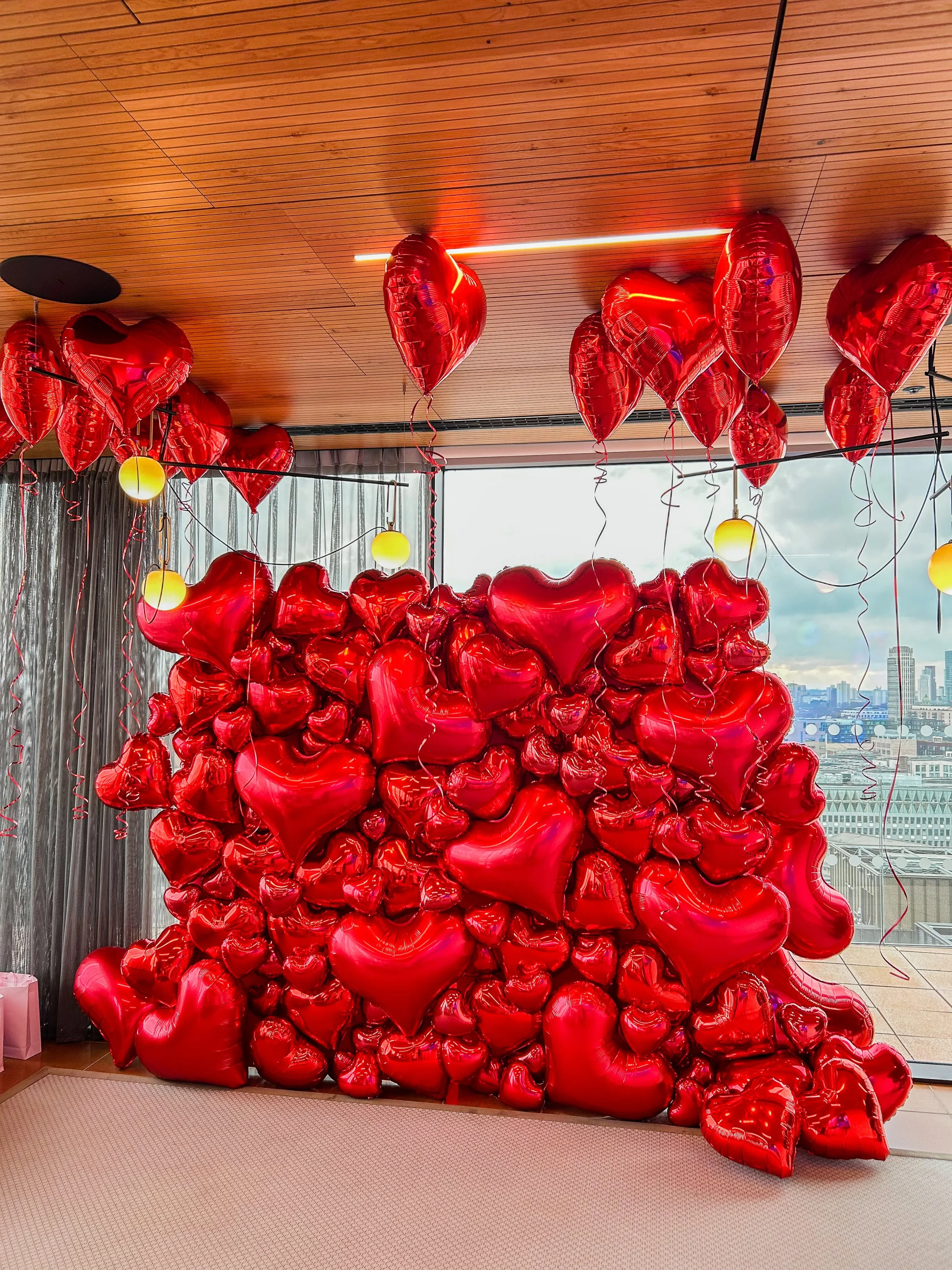 Millie's Cookies Valentine's Heart Foil Wall Backdrop 