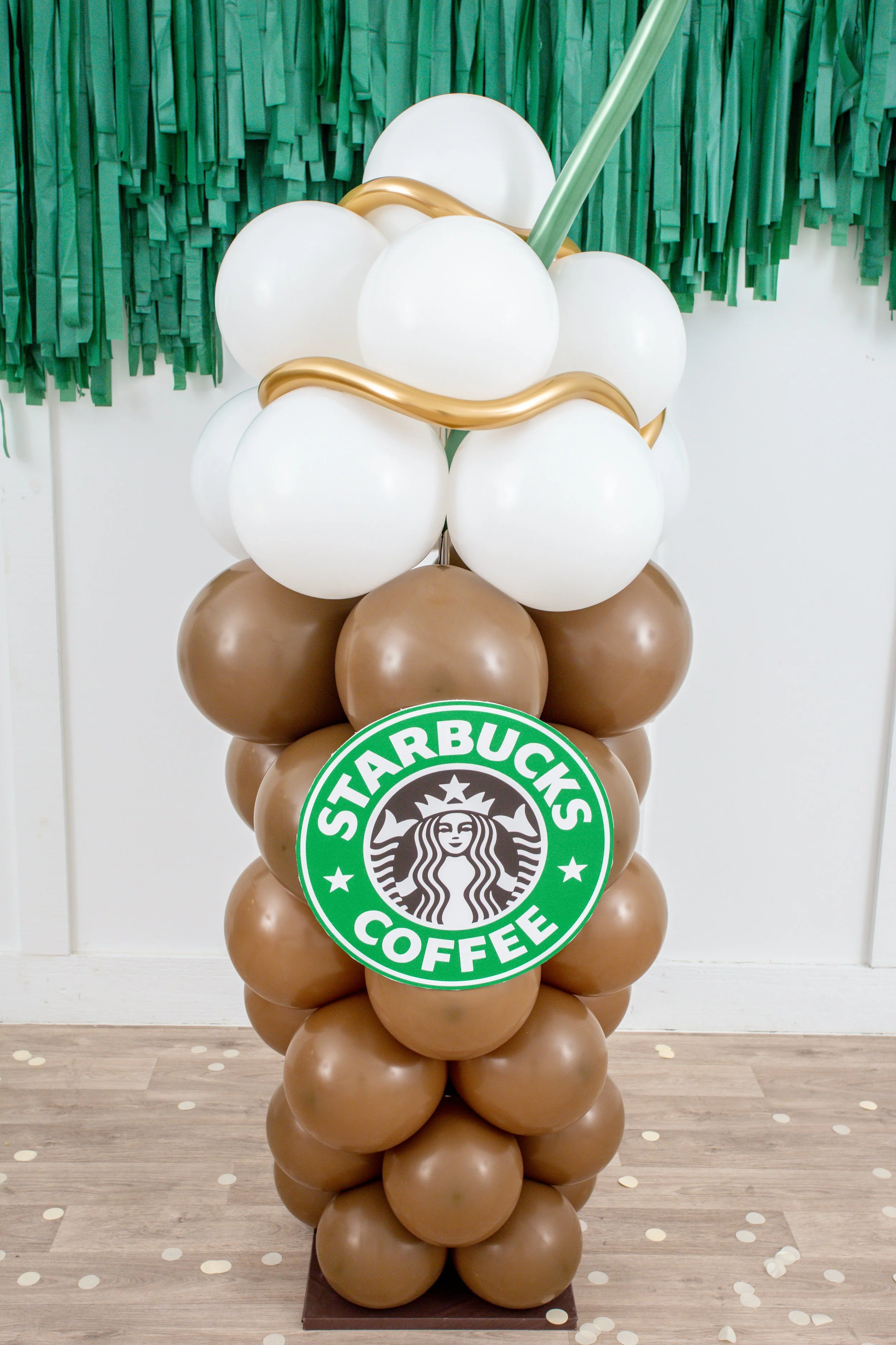 Starbucks Coffee Cup Balloon Design Installation