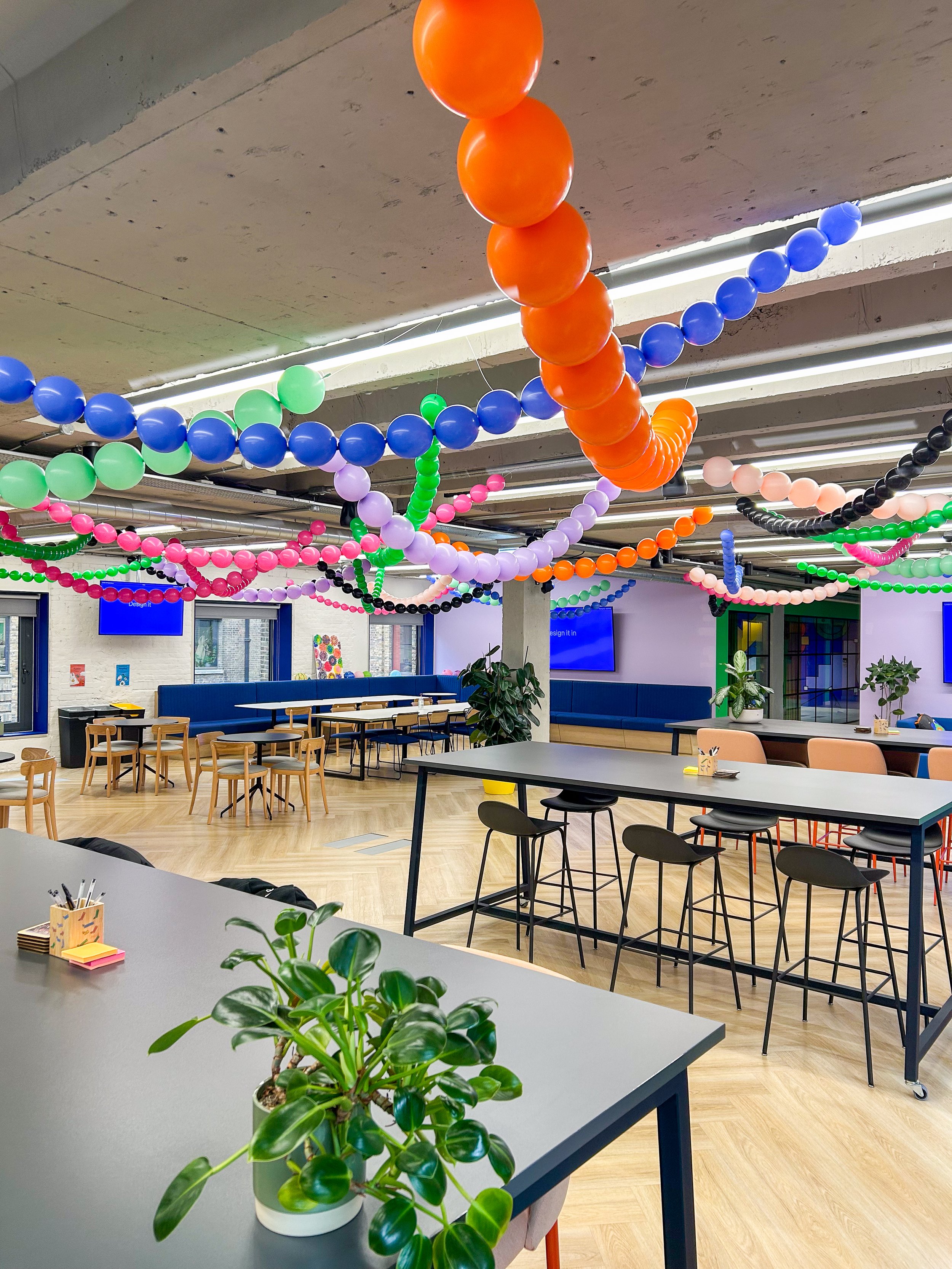Figma UK - Bring your people to work day / corporate event FIGMA Tall Balloon Letters