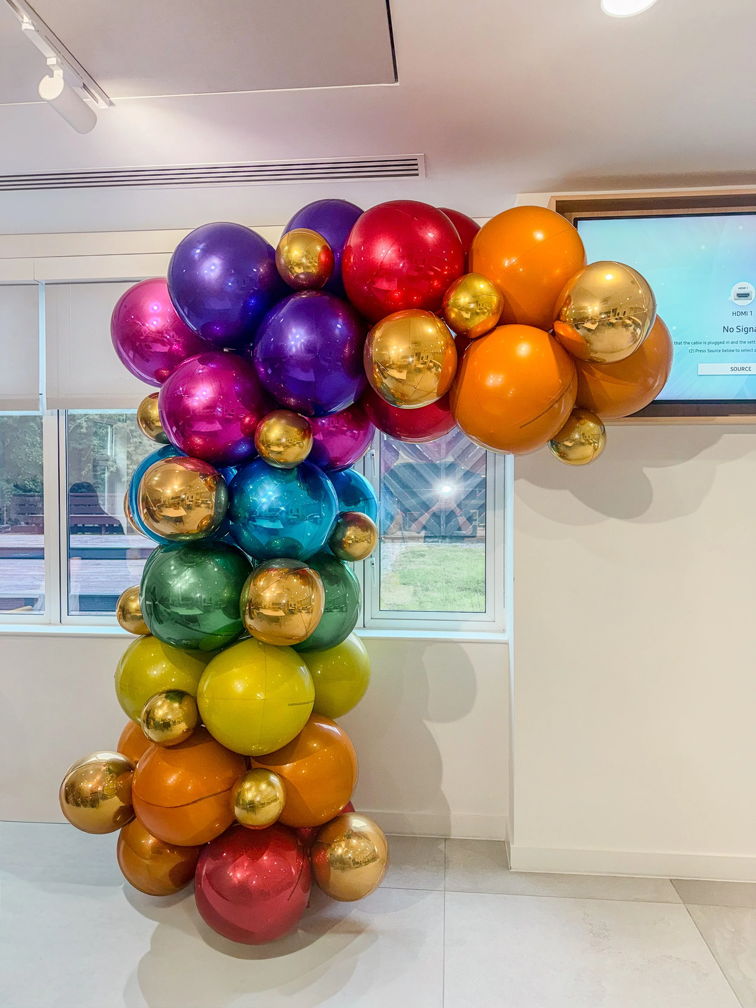 Linklaters Rainbow Orb Arch Foil Asym