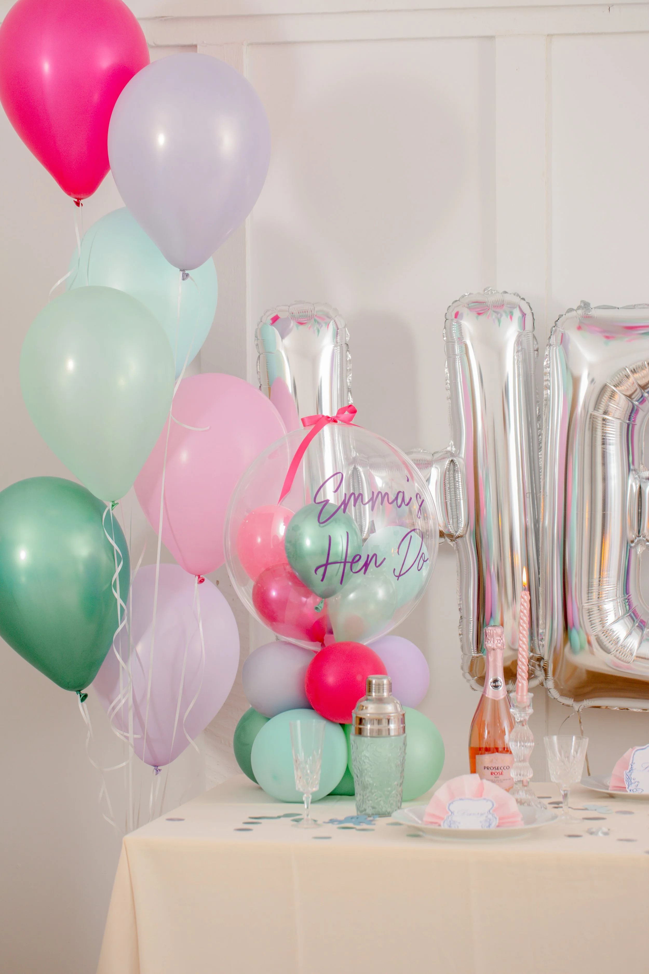 Hen Party Bachelorette Table Set Up Last Splash