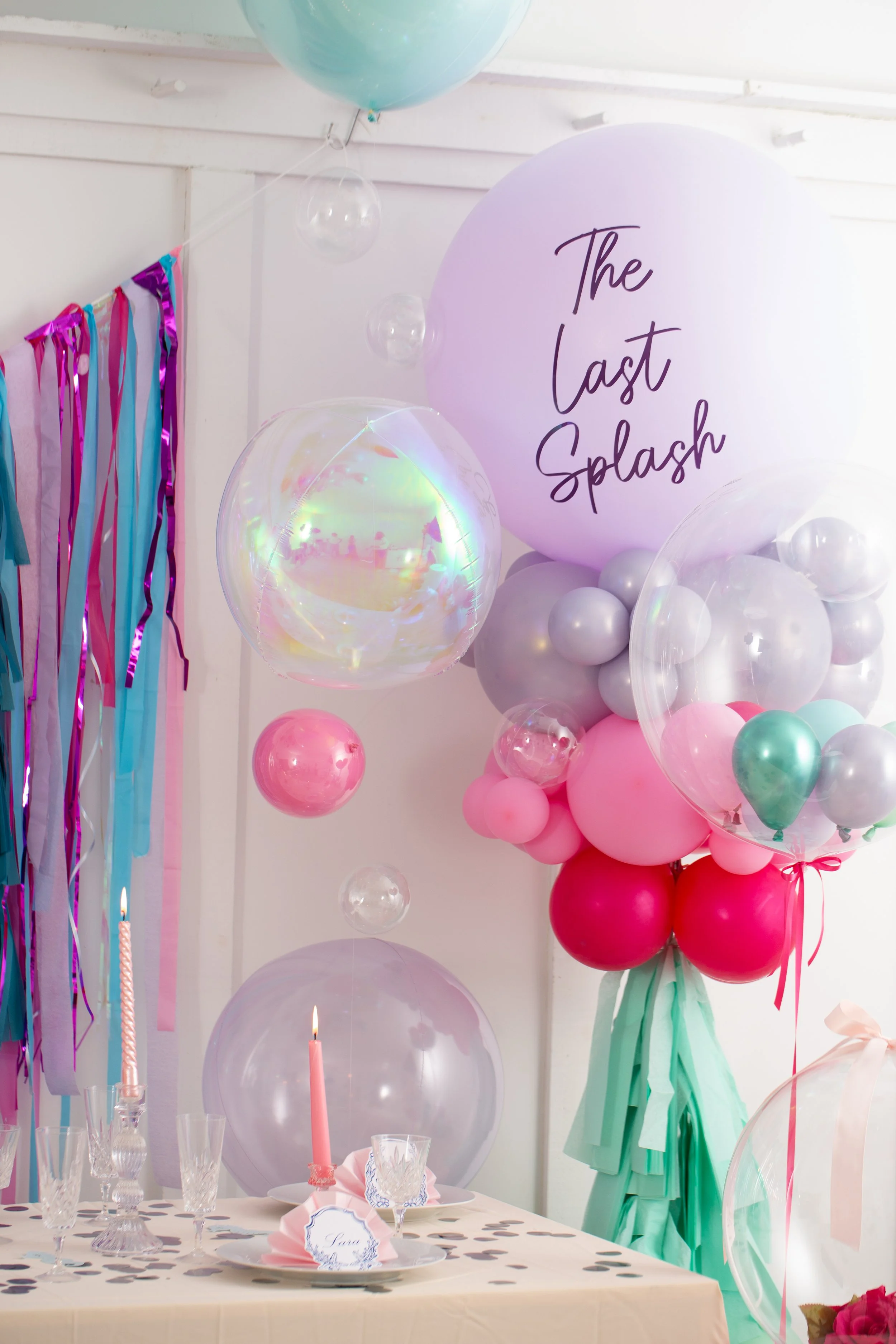 Hen Party Bachelorette Table Set Up Last Splash