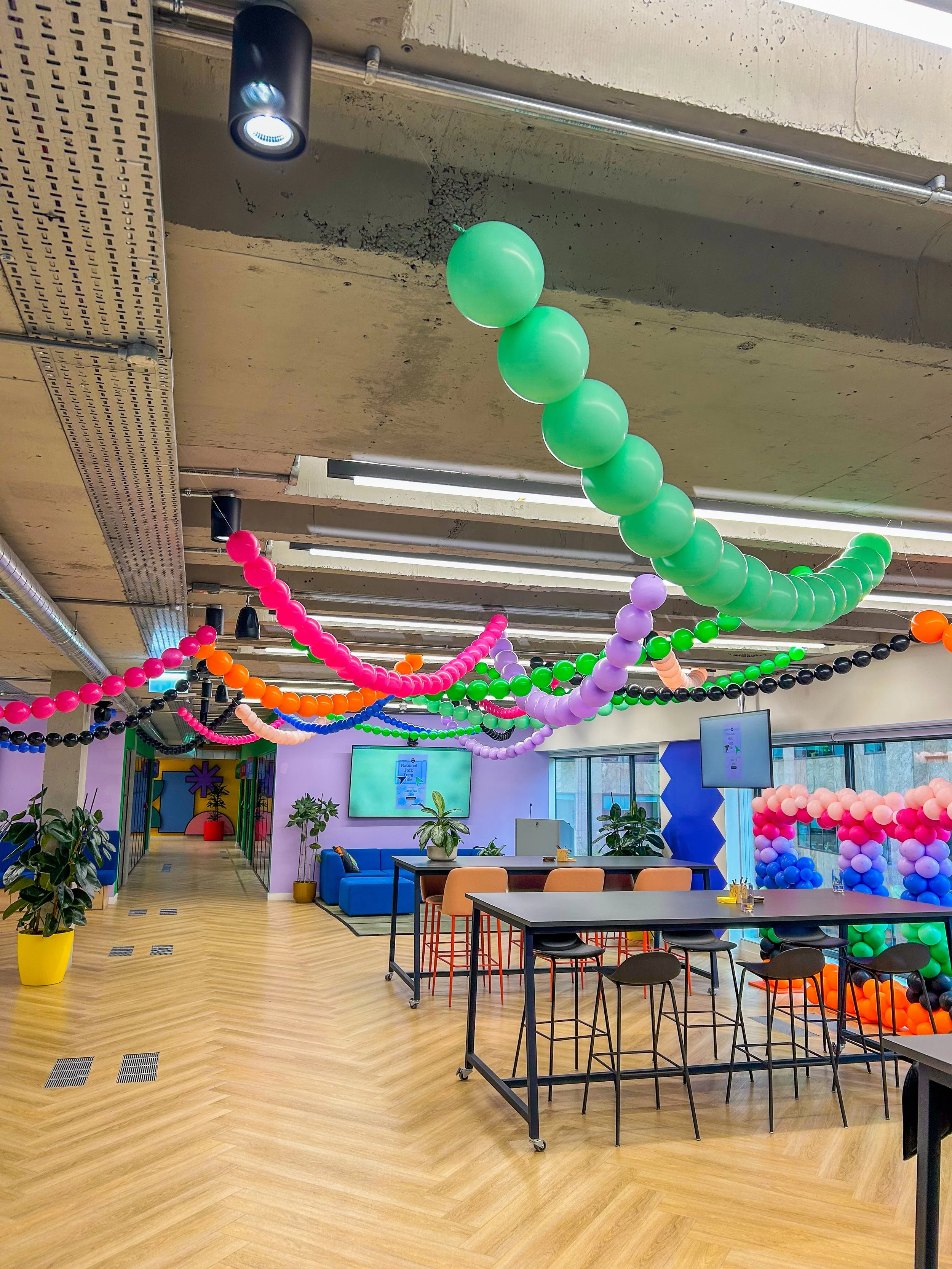 Figma UK - Bring your people to work day / corporate event FIGMA Tall Balloon Letters