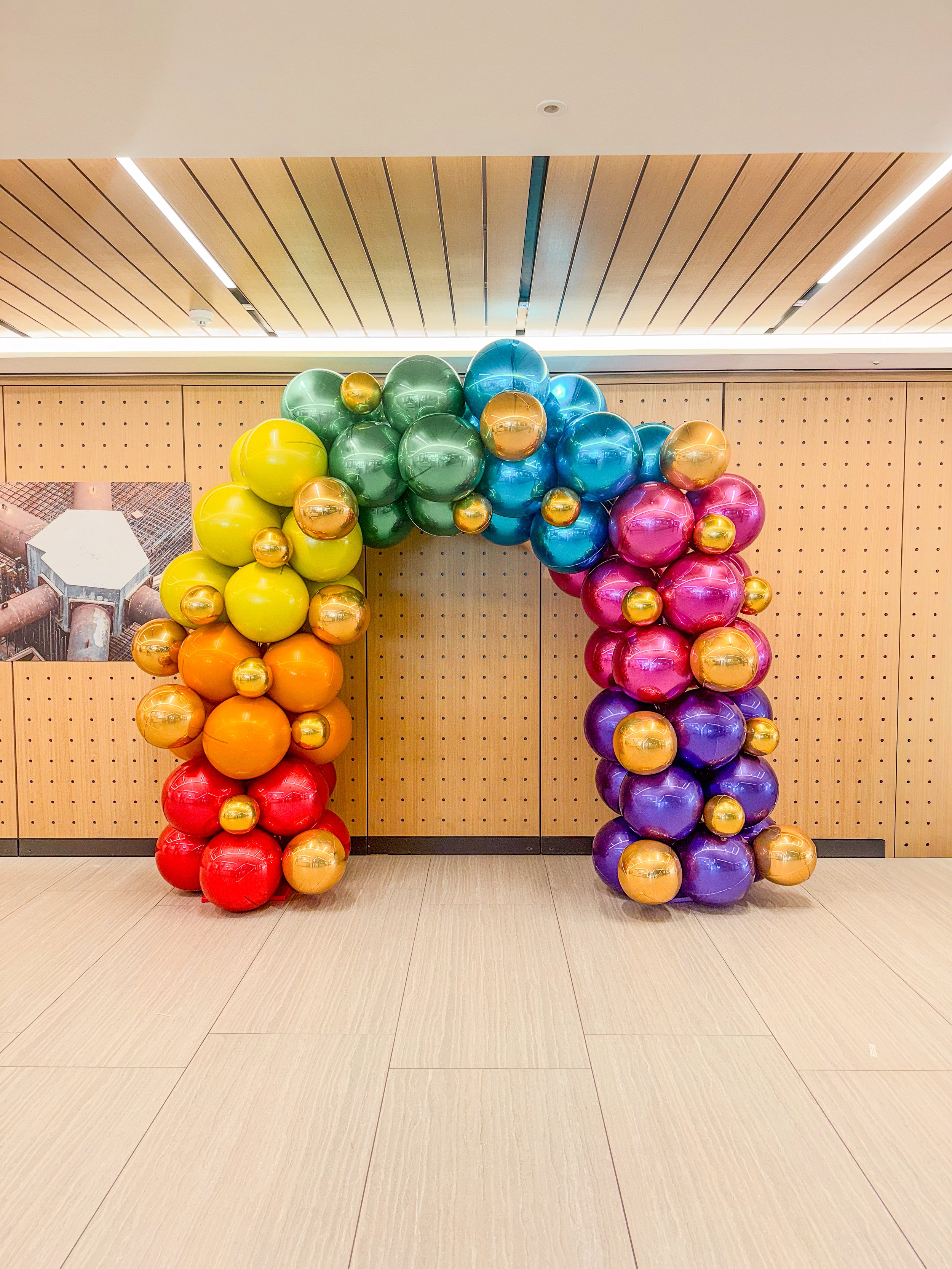 Linklaters Rainbow Orb Arch Foil Asym