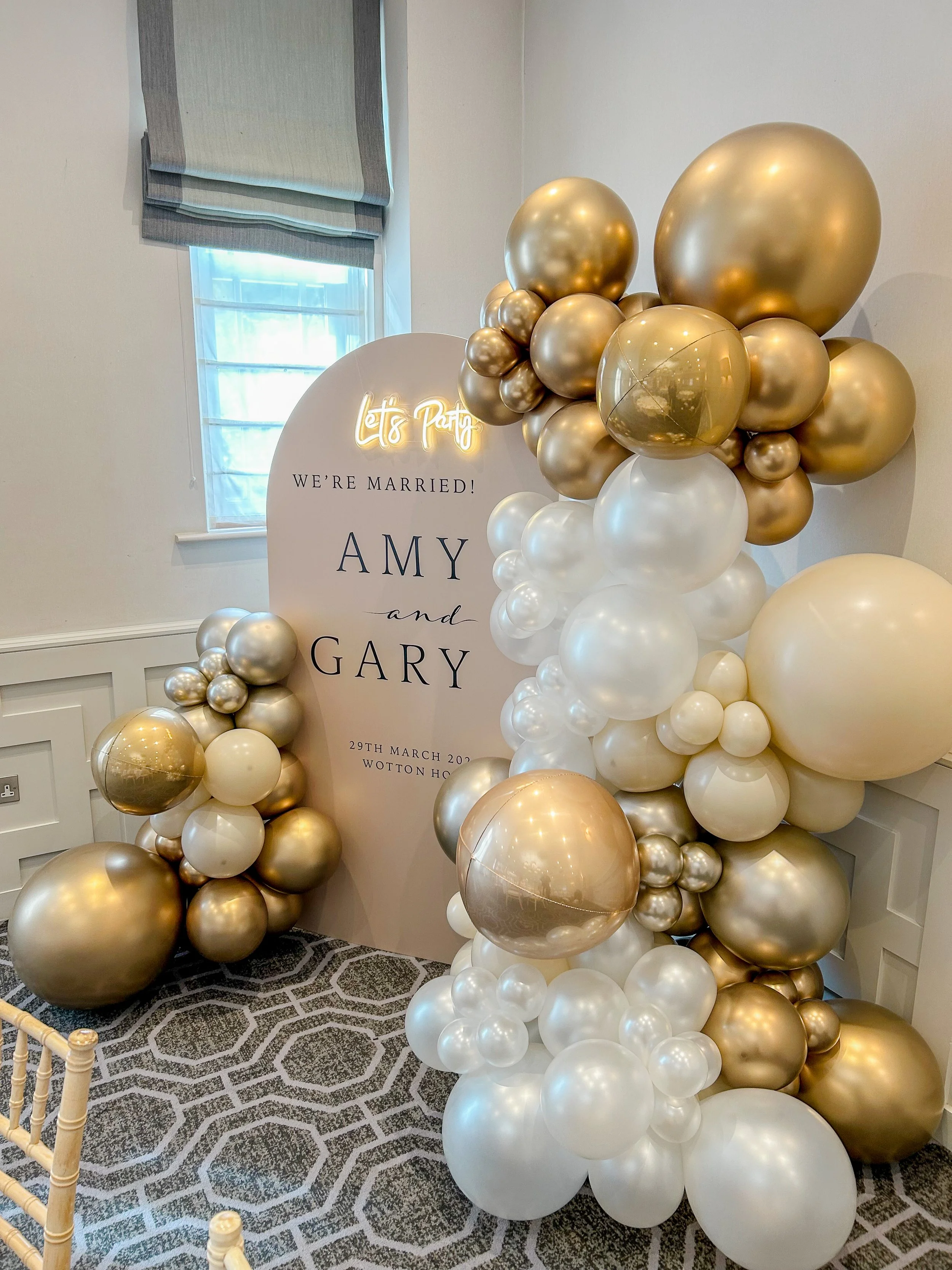 Wotton House Wedding Backdrop Light Up Sign