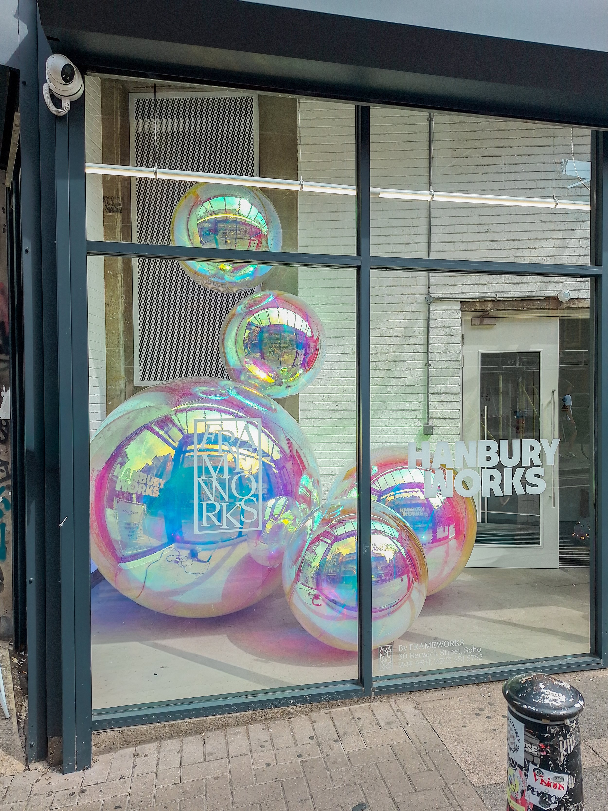 Pearl Fisher Truman Brewery SWSX Festival Iridescent Spheres