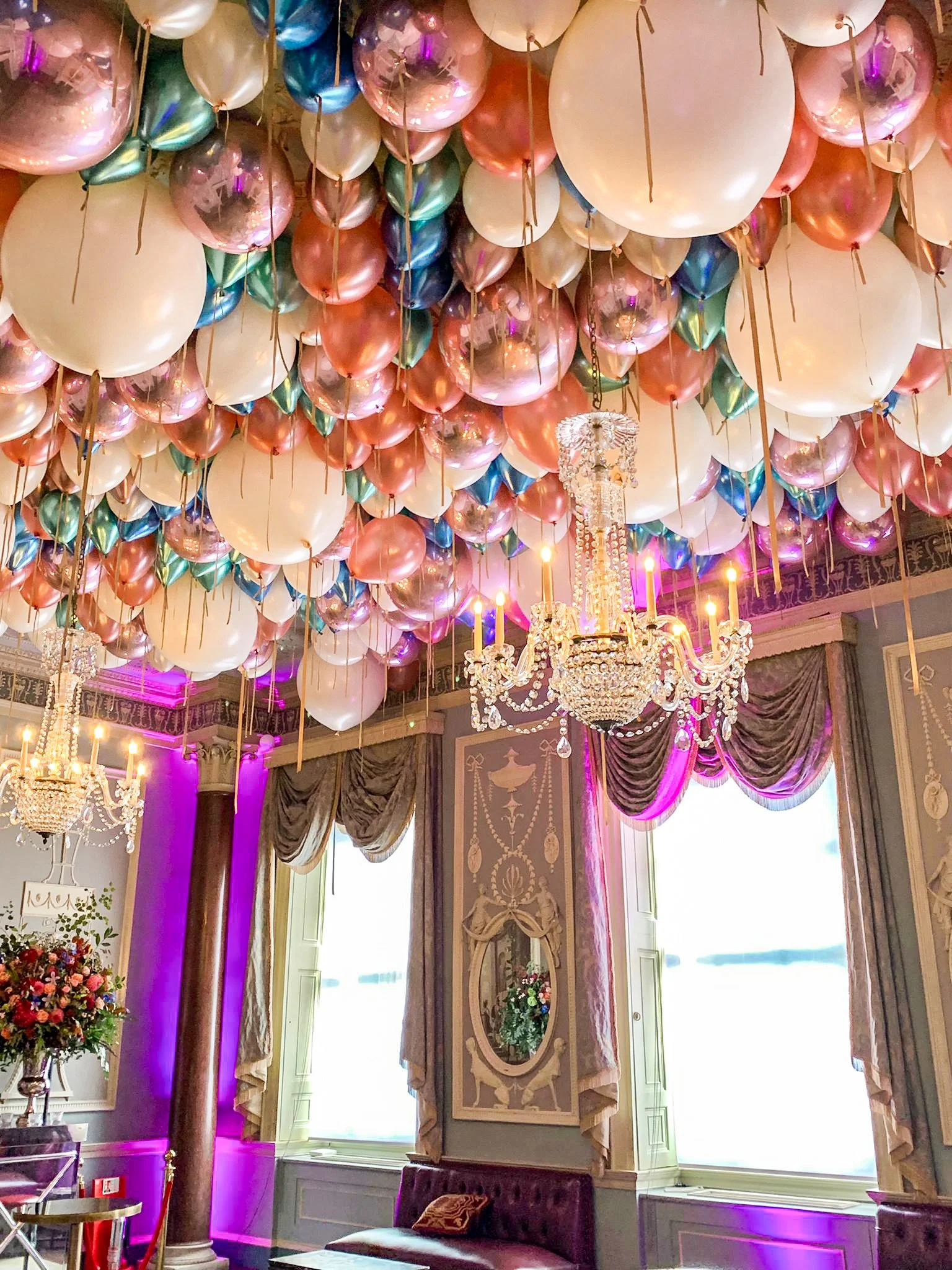 Birthday Party, Home House, London, Balloon Ceiling (2).jpg