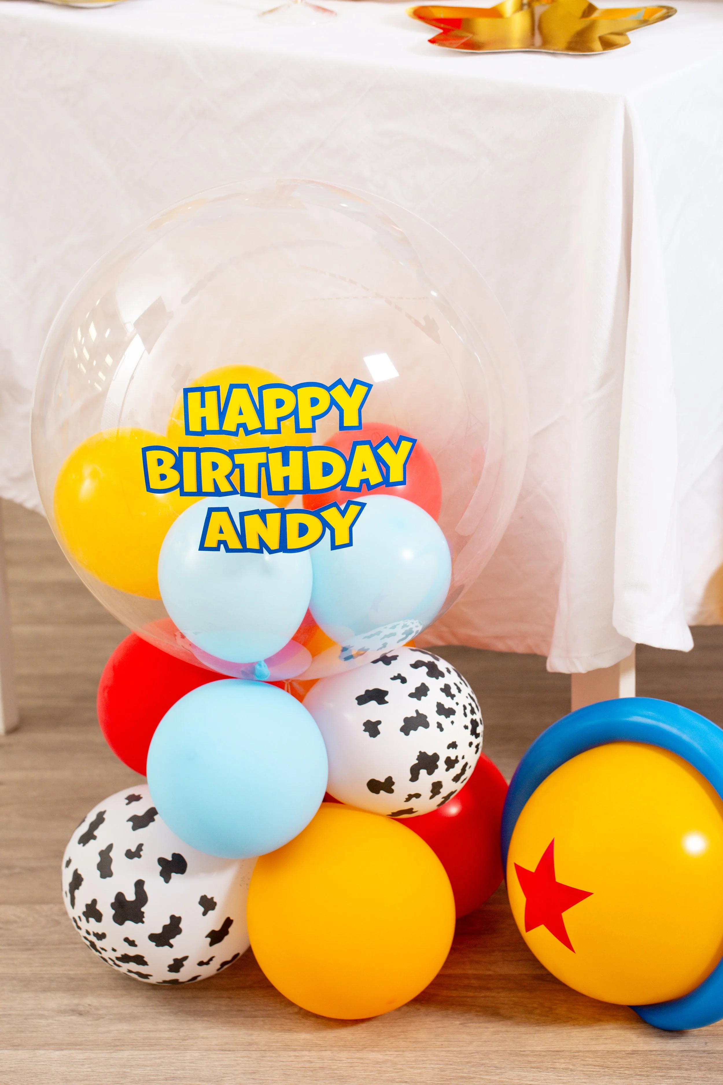 Toy Story 5 Inspired Balloon Birthday Setup Two Infinity and Beyond