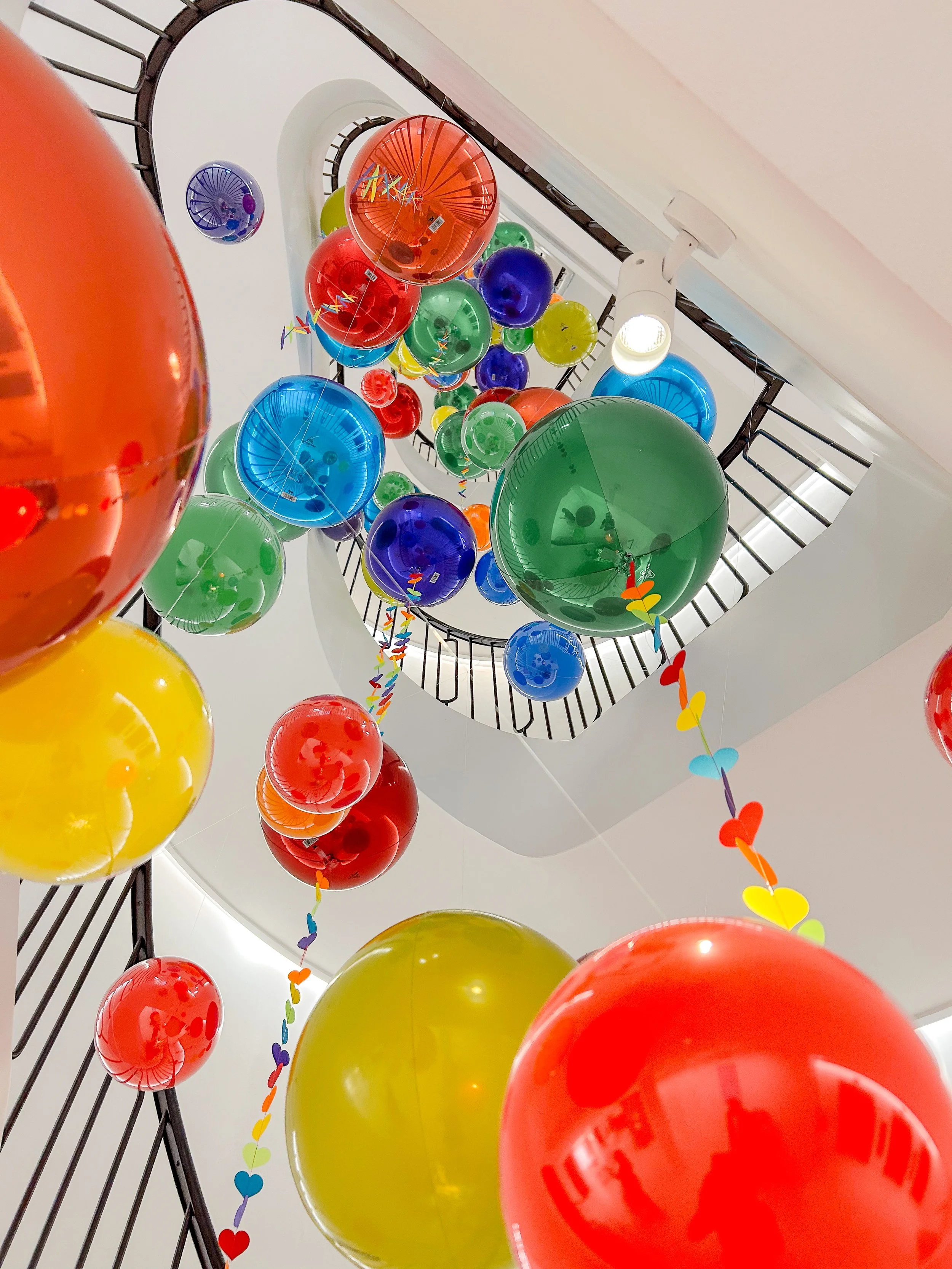 Cinven Pride Staircase Orbz rainbow tails