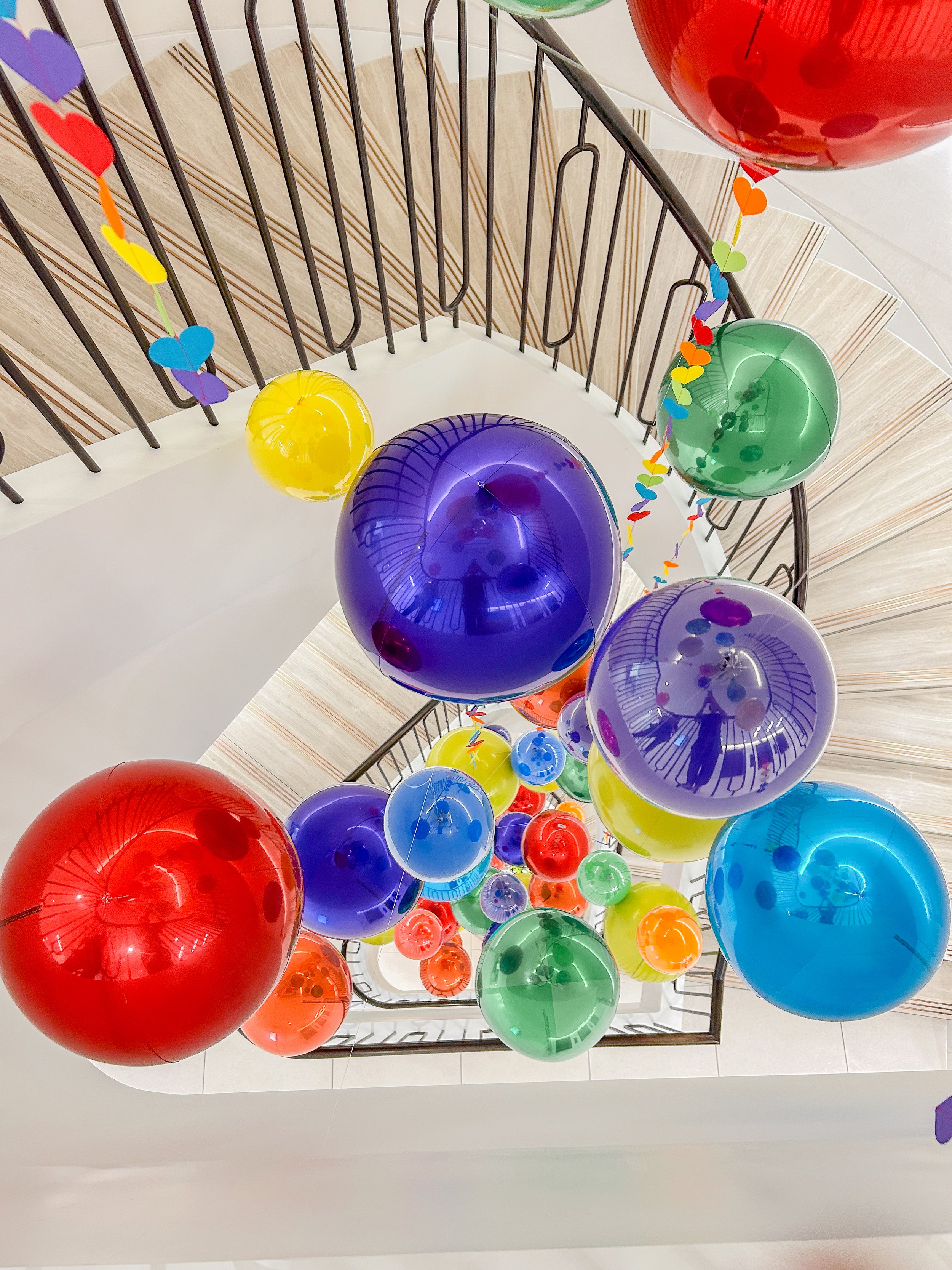 Cinven Pride Staircase Orbz rainbow tails