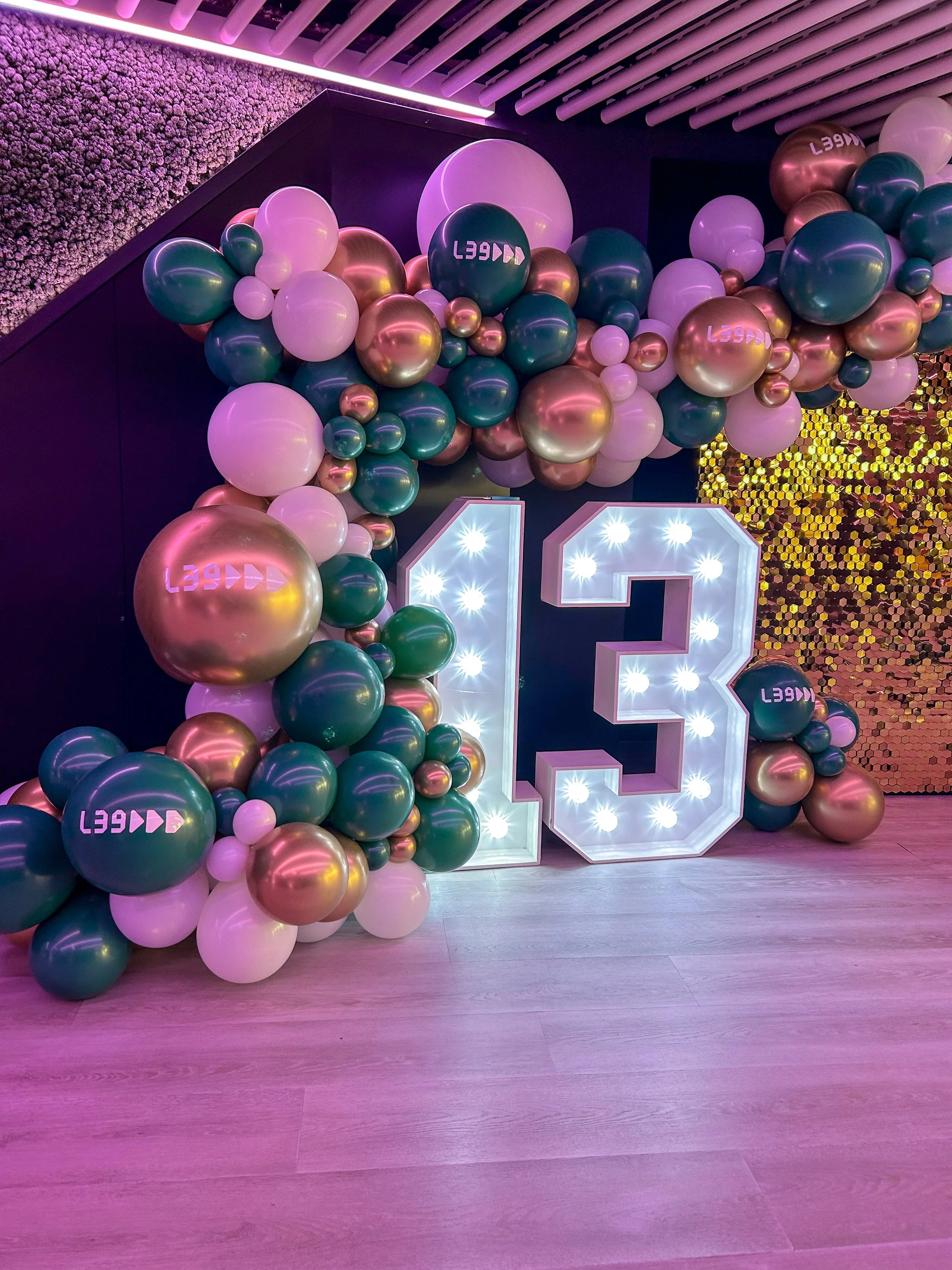 Canary Wharf Level39 One Canada Square Light Up Numbers