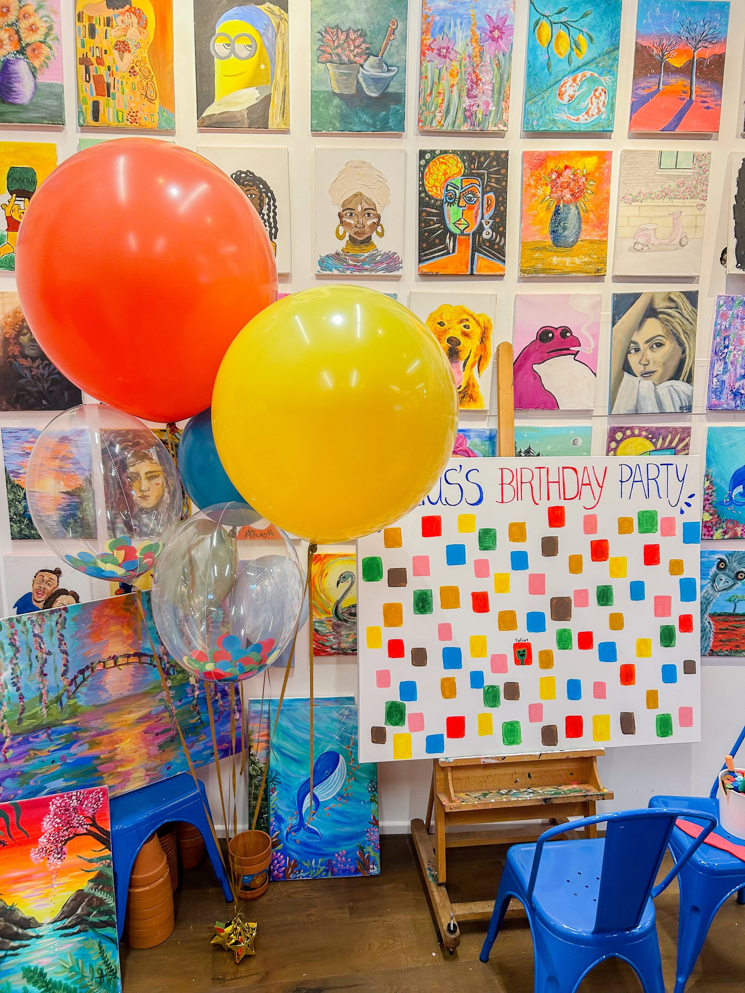 Paint Party ArtPlay Chelsea Backdrop