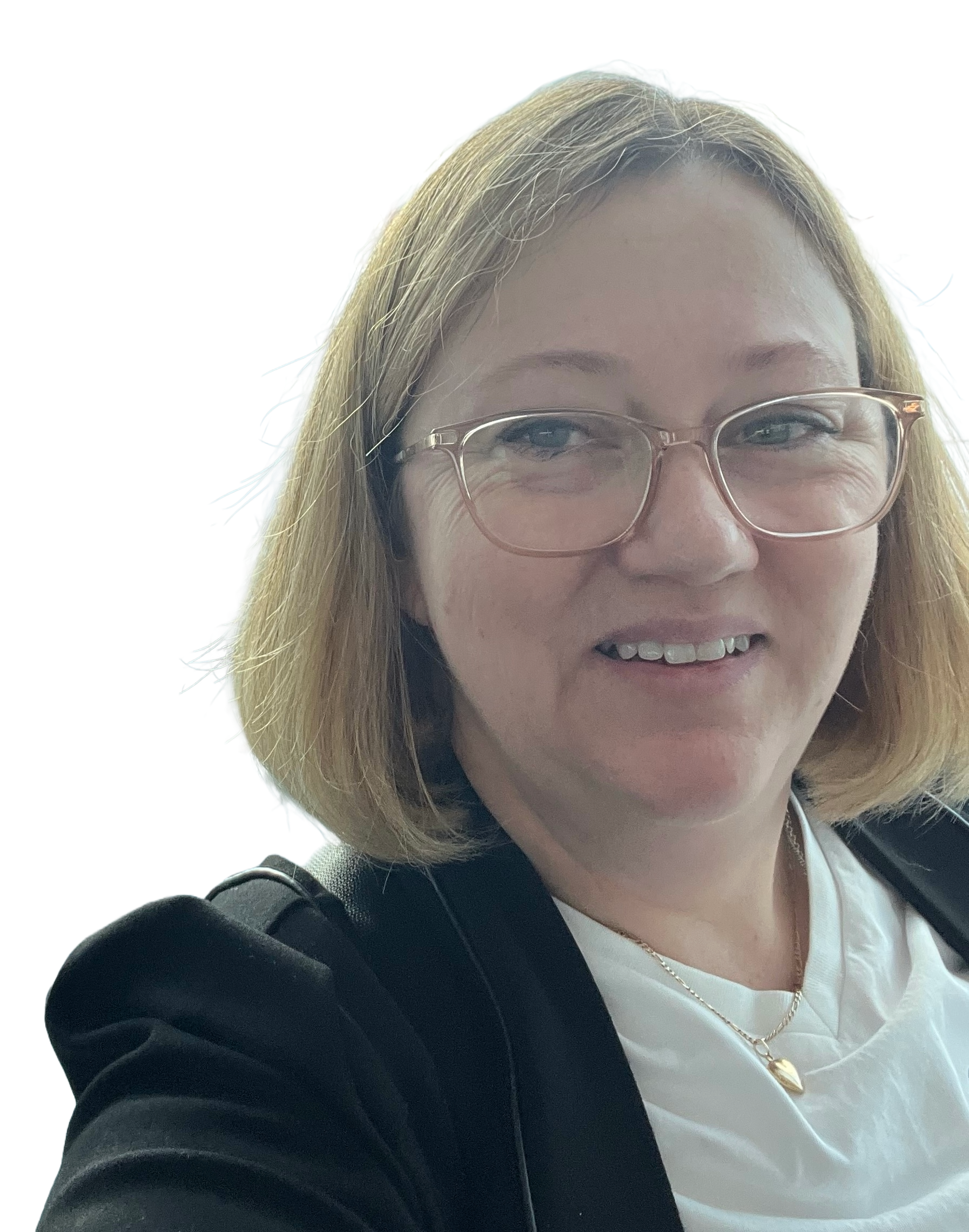 Christine So, accounting and taxation specialist at ATS Taxation Services Gold Coast, wearing glasses and black jacket.