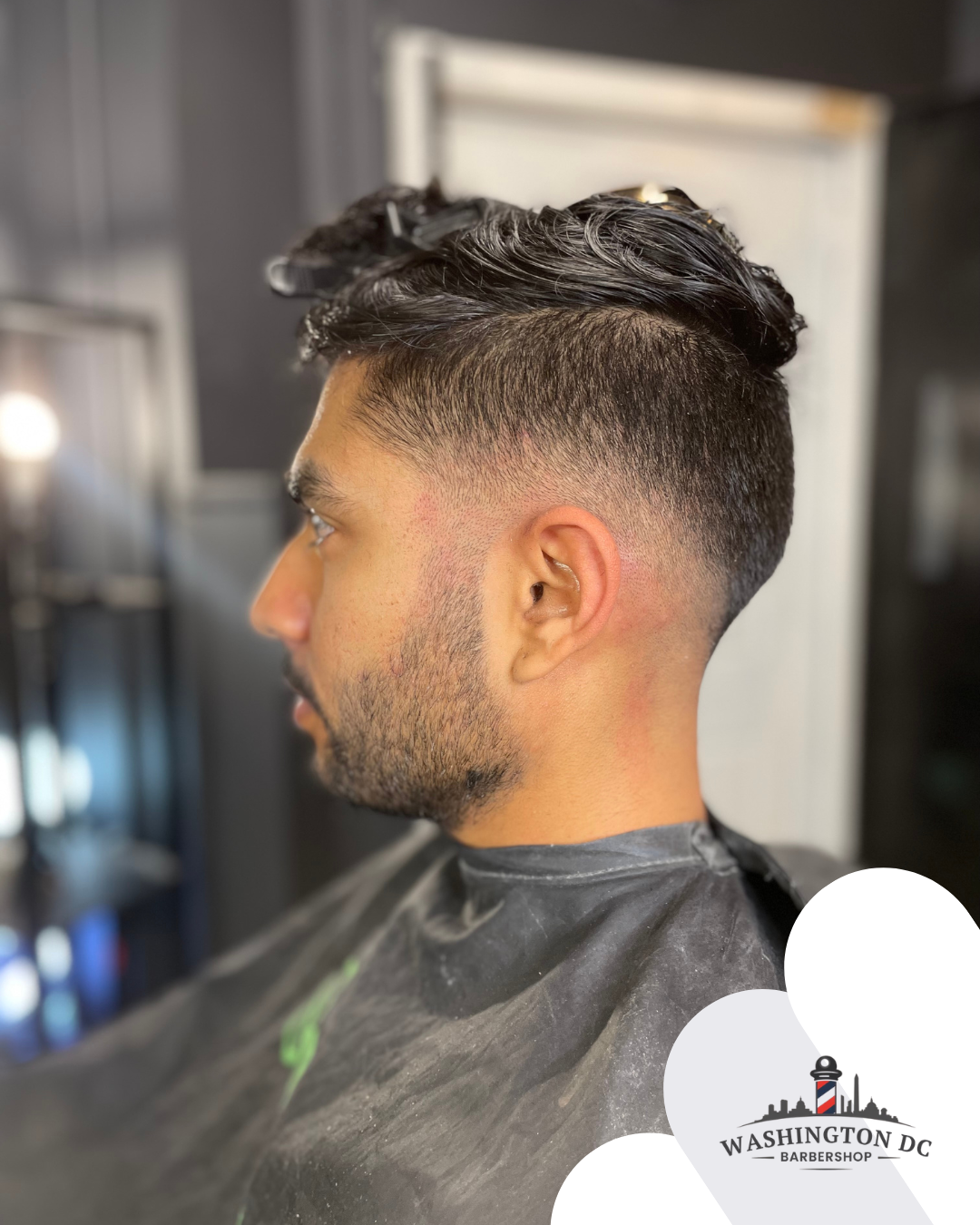 Fade Haircut at the Washington D.C. Barbershop