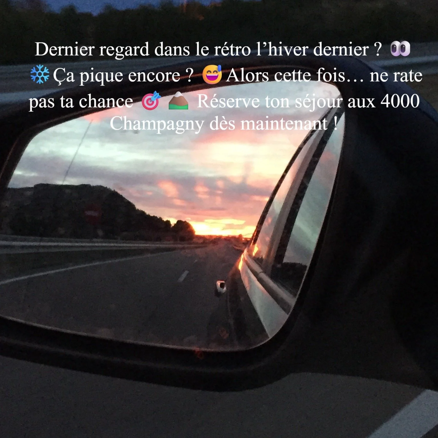 Ce moment o&ugrave; tu quittes la station, tu regardes une derni&egrave;re fois dans le r&eacute;tro&hellip; 😅🏔️
Et tu te dis : &laquo; L&rsquo;ann&eacute;e prochaine, je r&eacute;serve plus t&ocirc;t ! &raquo;

Bonne nouvelle : c&rsquo;est mainten