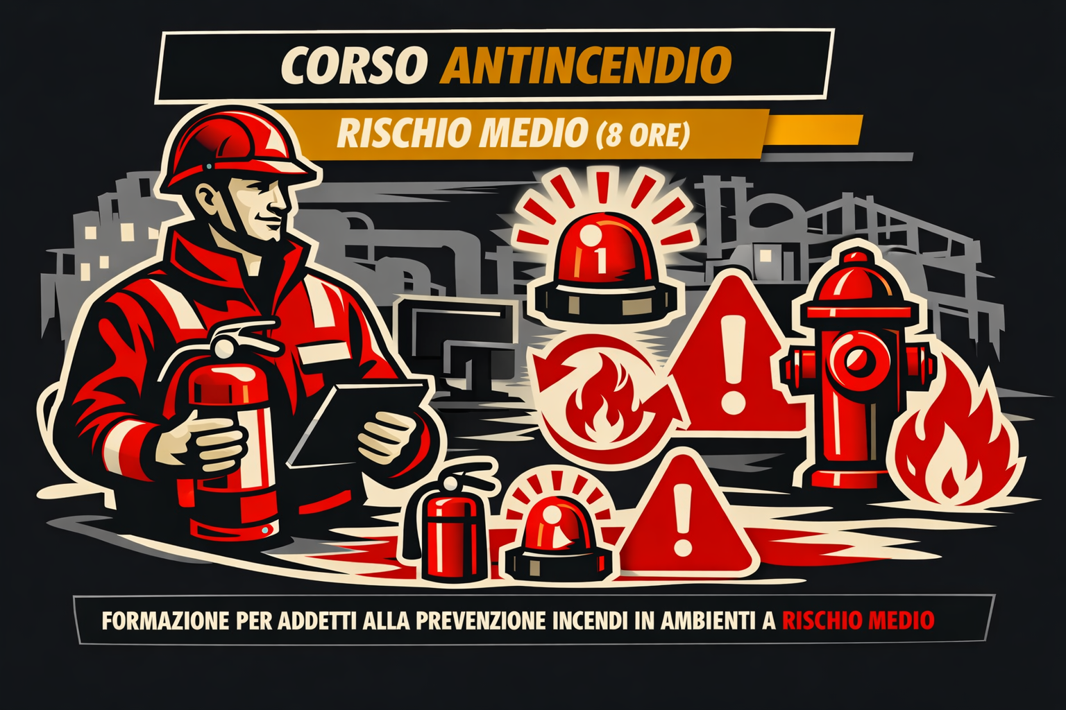 Corso Antincendio - Rischio Medio (8 Ore)