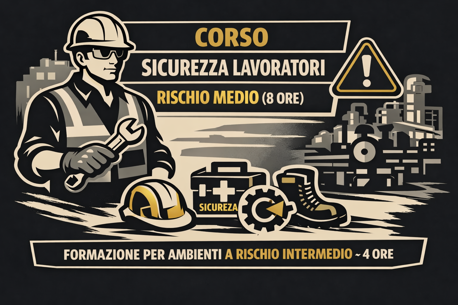 Corso Sicurezza Lavoratori - Rischio Specifico Medio (8 Ore)