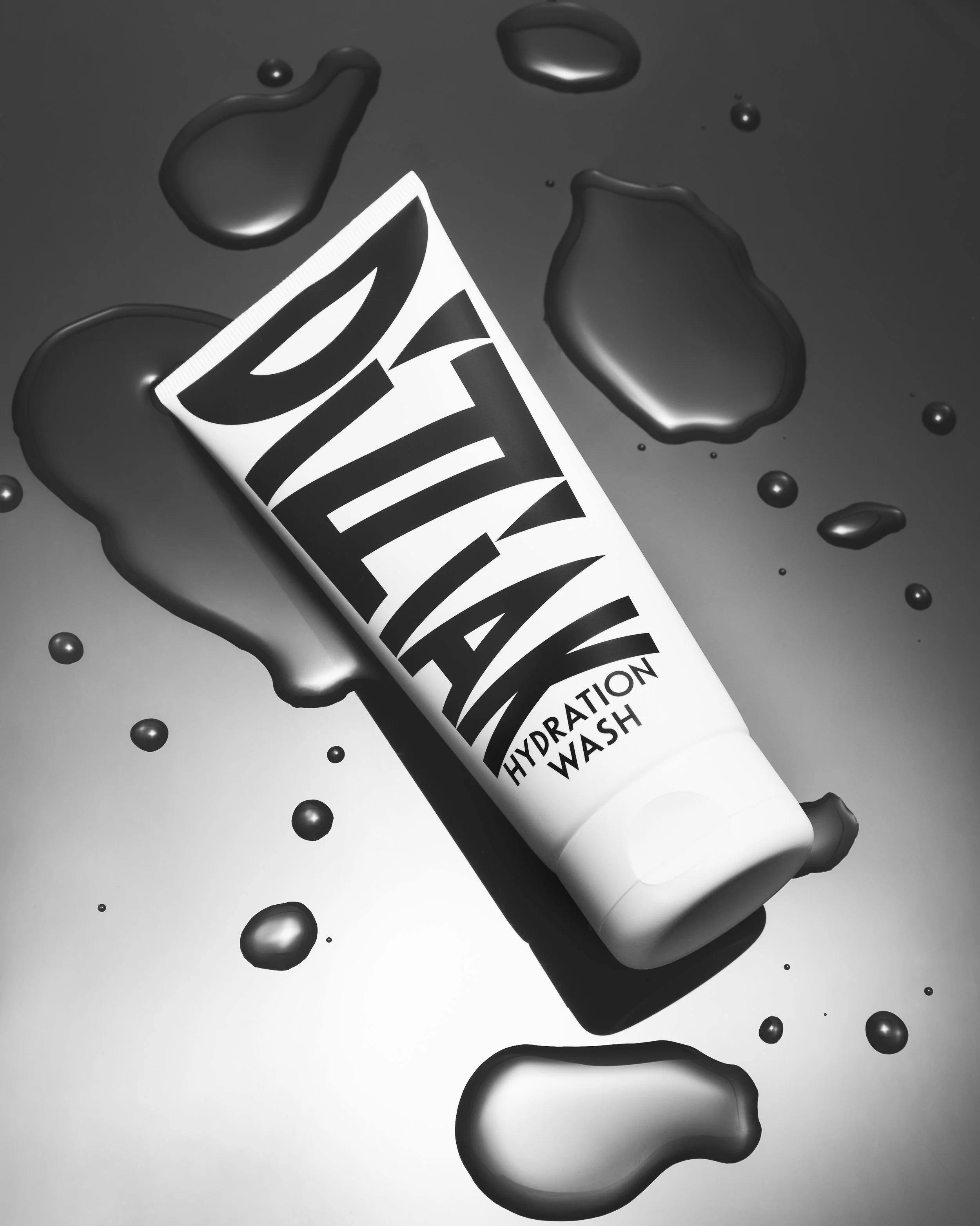 Lizzy Clough is a Commercial Photographer & Retoucher specialising in products, beauty, fragrance, food and drink. This image features Dizziak shampoo, texture, swatches, water droplets