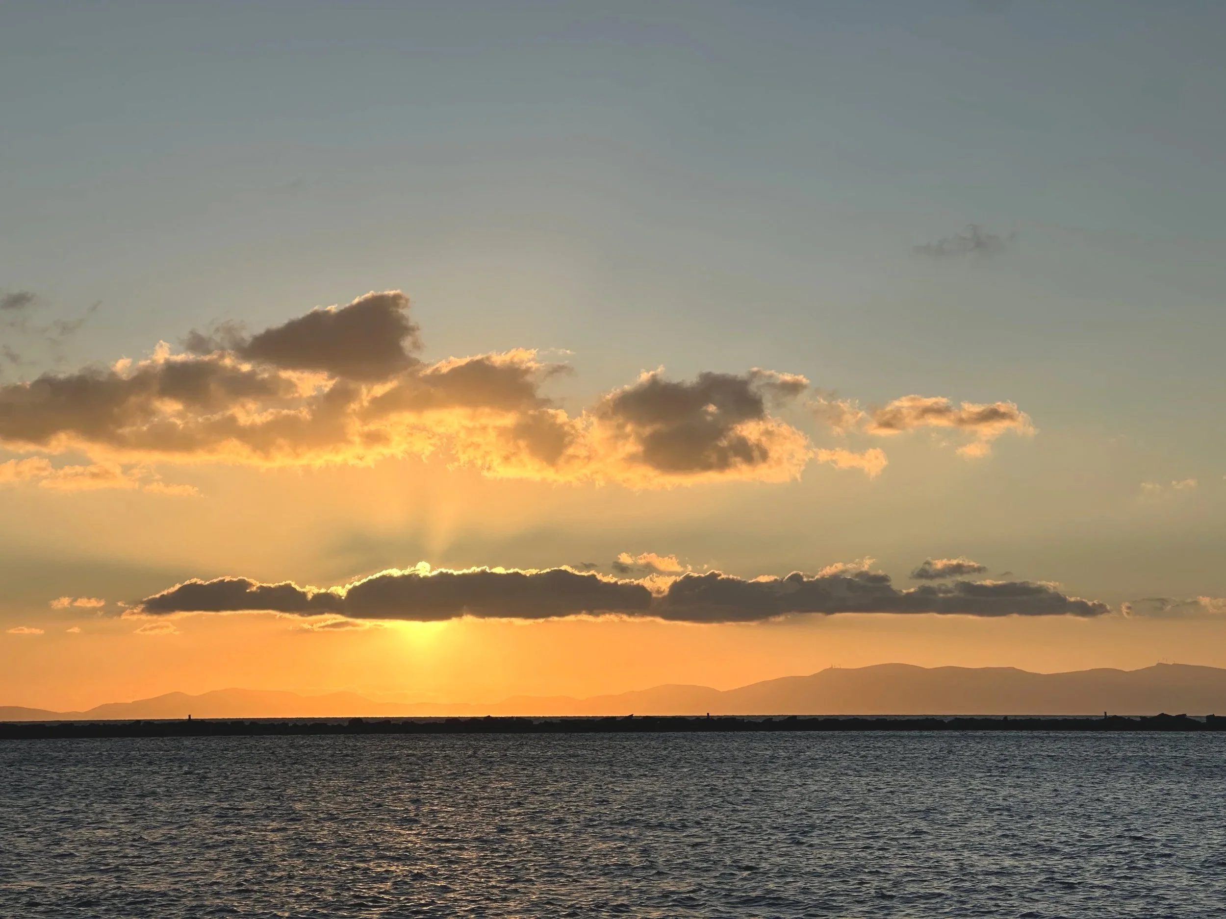 Sunset in Tinos, Greece