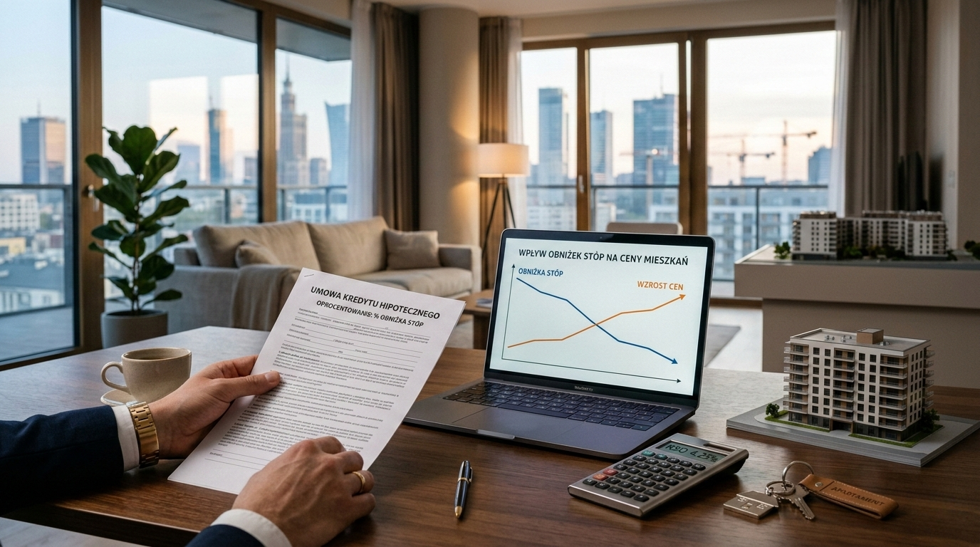 Tańszy kredyt i wzrost cen mieszkań? Co oznaczają obniżki stóp dla Twojego portfela?