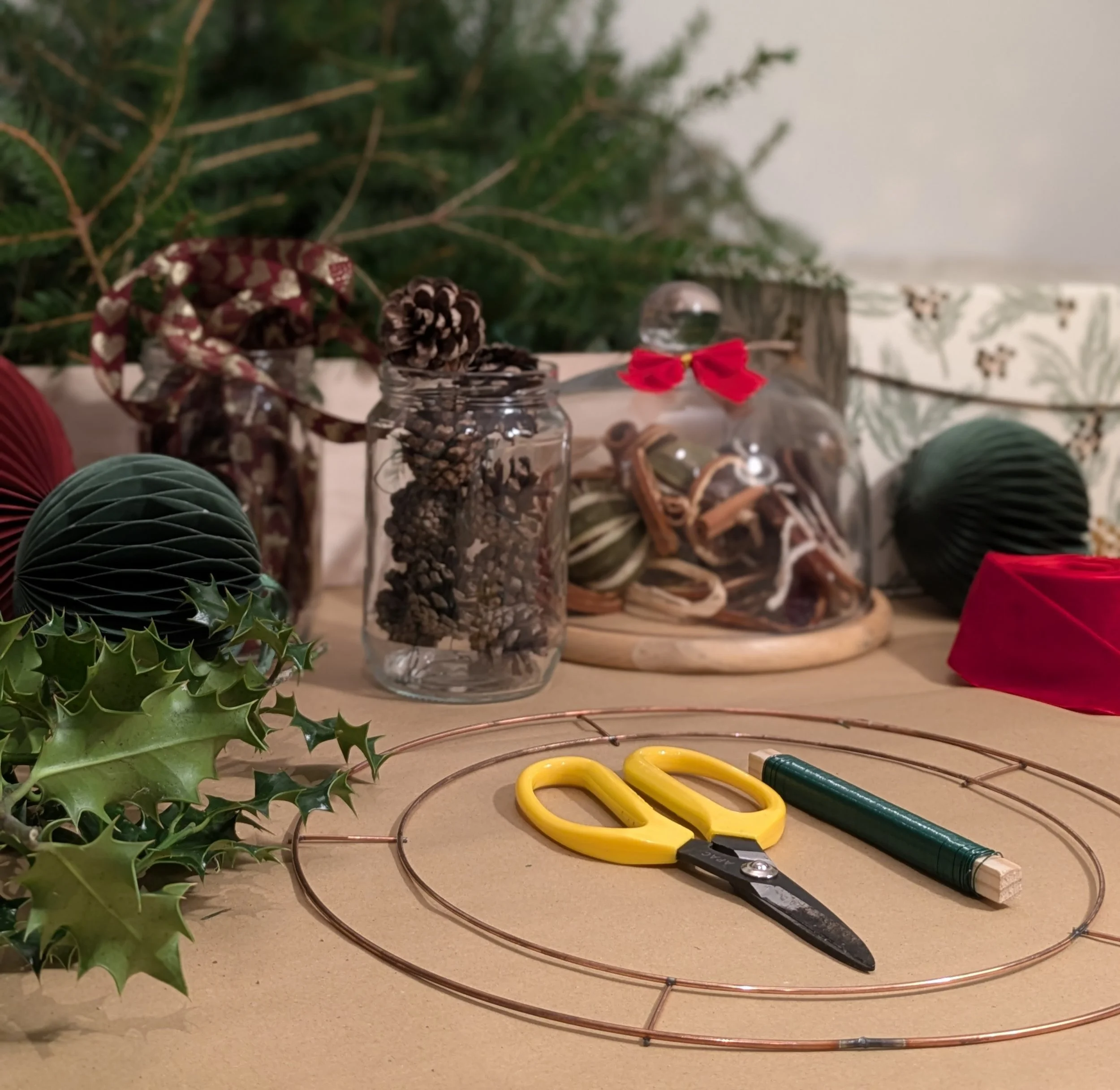 Christmas Wreath Workshop - Event - Romsey - Festive celebration - Hand crafted - Wreath workshop - Hampshire