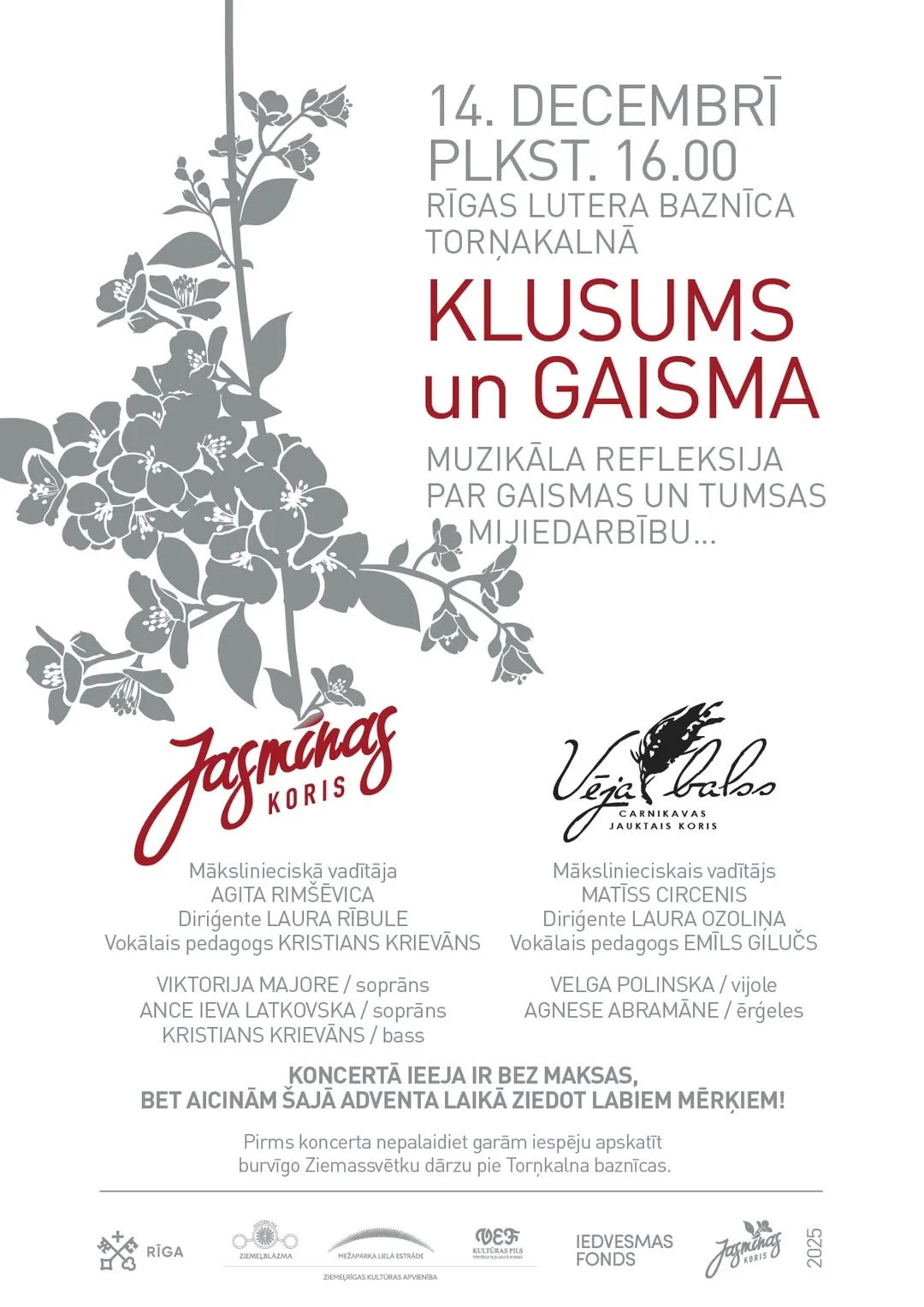 Ziemassvētku koncerts ar "Jasmīnas kori"