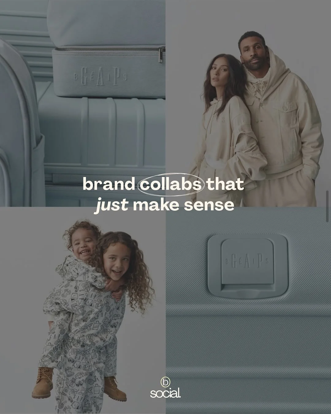 ✨ Brand Collabs I&rsquo;m Loving ✨

When I saw the Beis x Gap collab drop, I thought&mdash;GENIUS. 👏 It&rsquo;s the perfect example of a legacy brand tapping into a younger, travel-obsessed audience through a modern, cult-favorite partner.

That&rsq