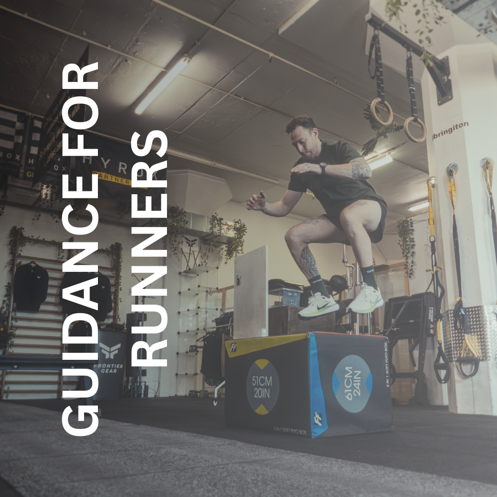 Greig demonstrating a box jump at his personal training gym in Glasgow