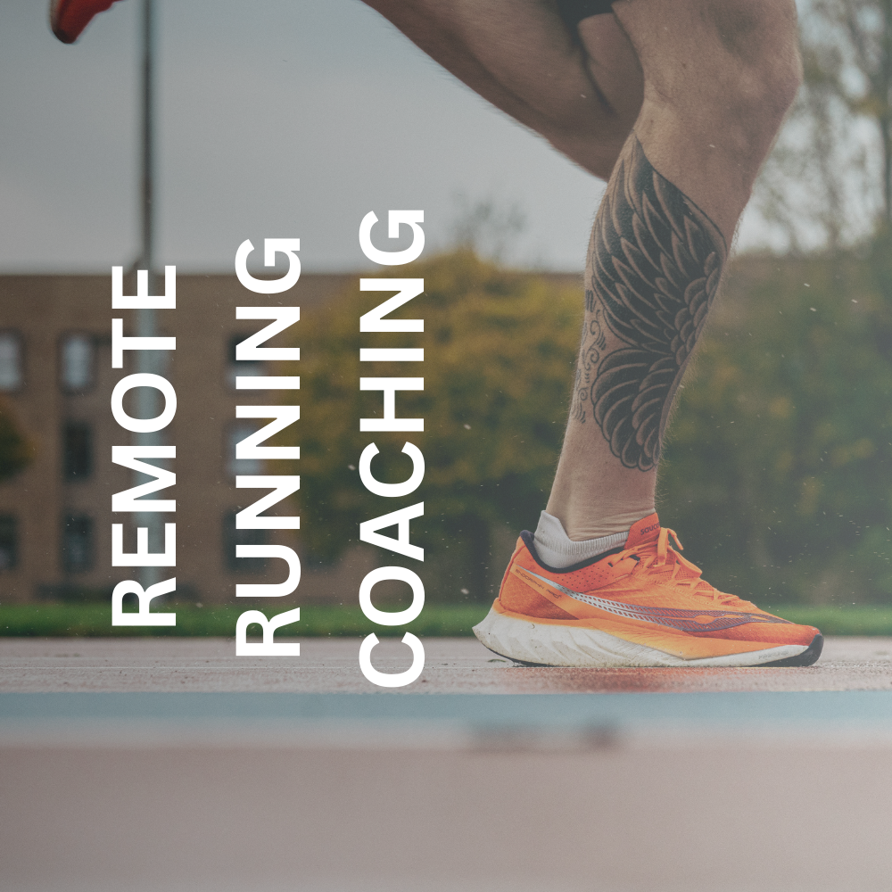 A man's legs running on a run track in Glasgow
