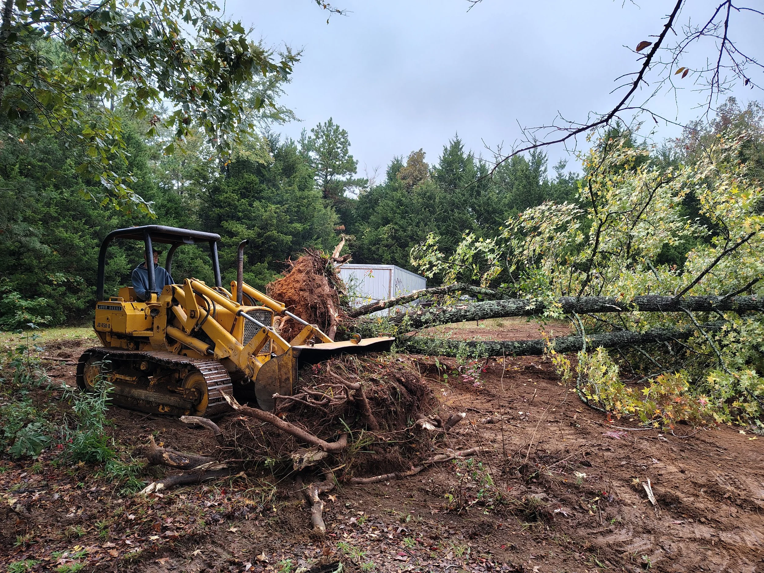 John Deere 450B Land Clearing