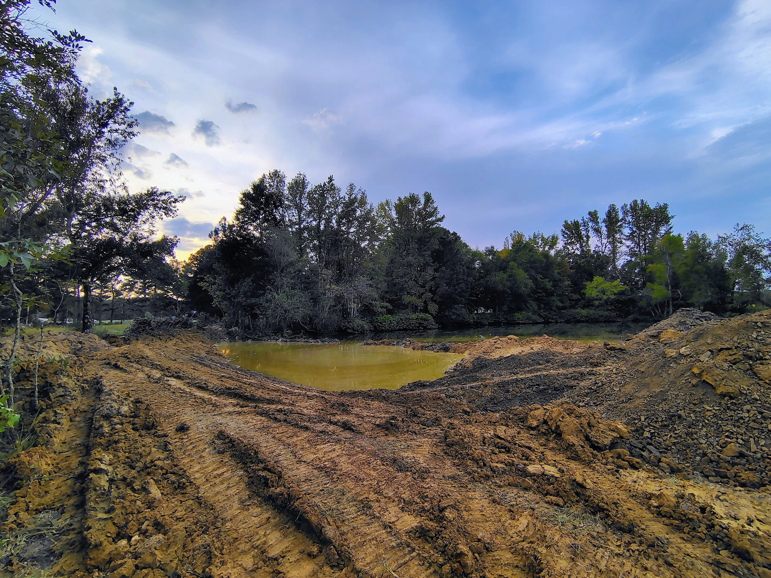 Pond Work in Vilonia, AR