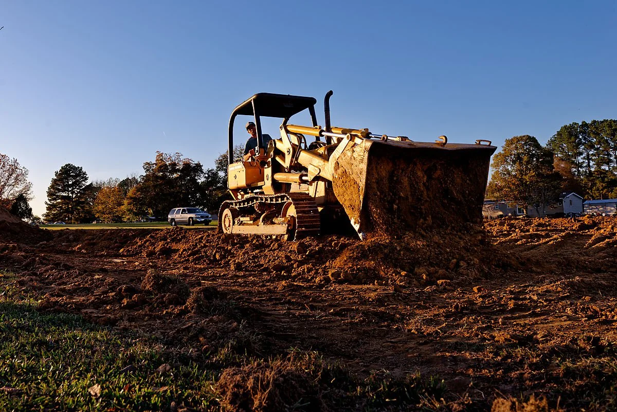 Bulldozing in Faulkner County