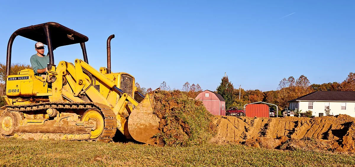 House pad excavation in Vilonia, AR