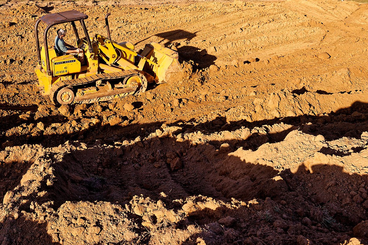 Terrace dirtwork in Vilonia, AR