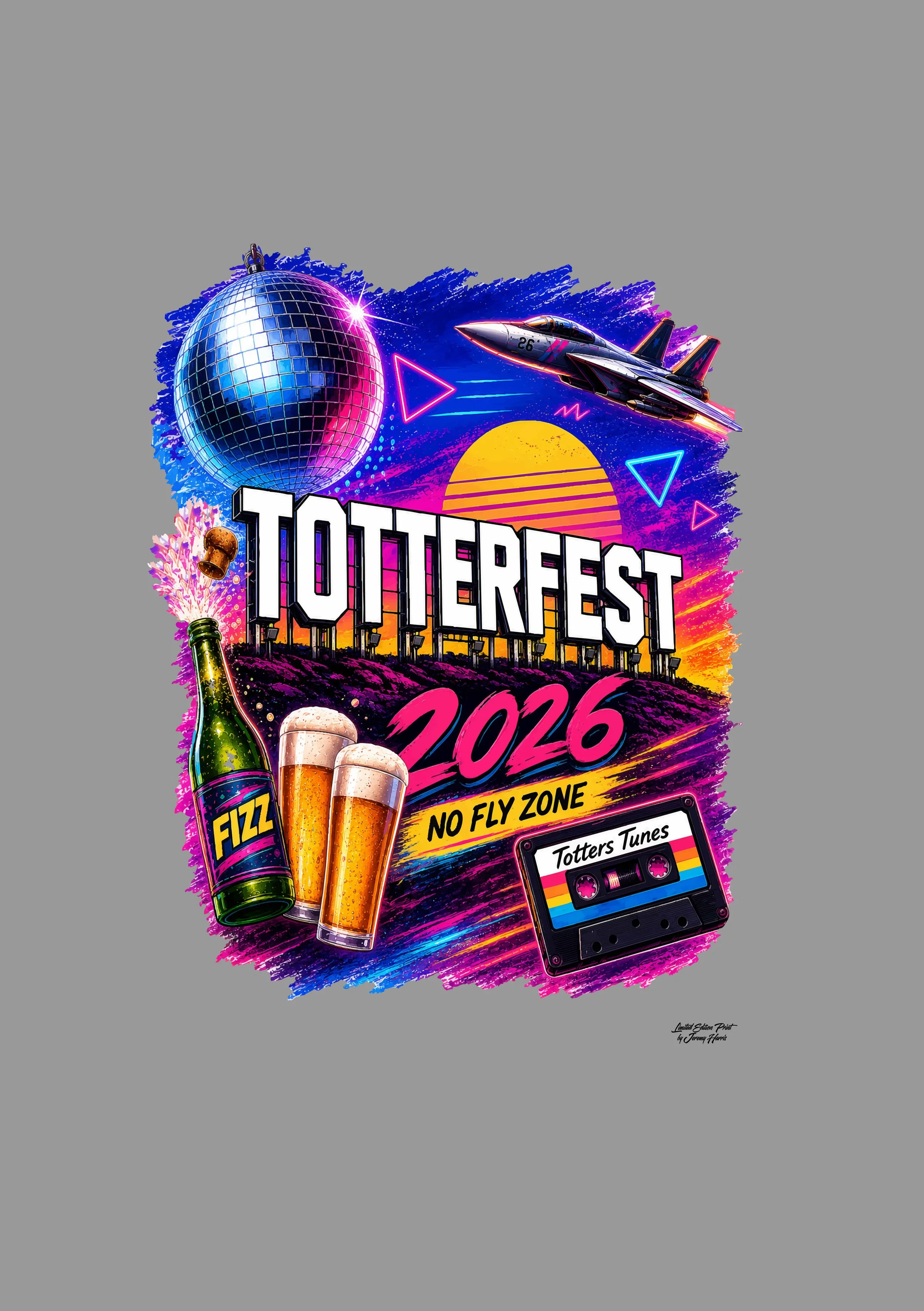 LIMITED EDITION TotterFEST26 'FIZZ' POSTER SIZE A3
