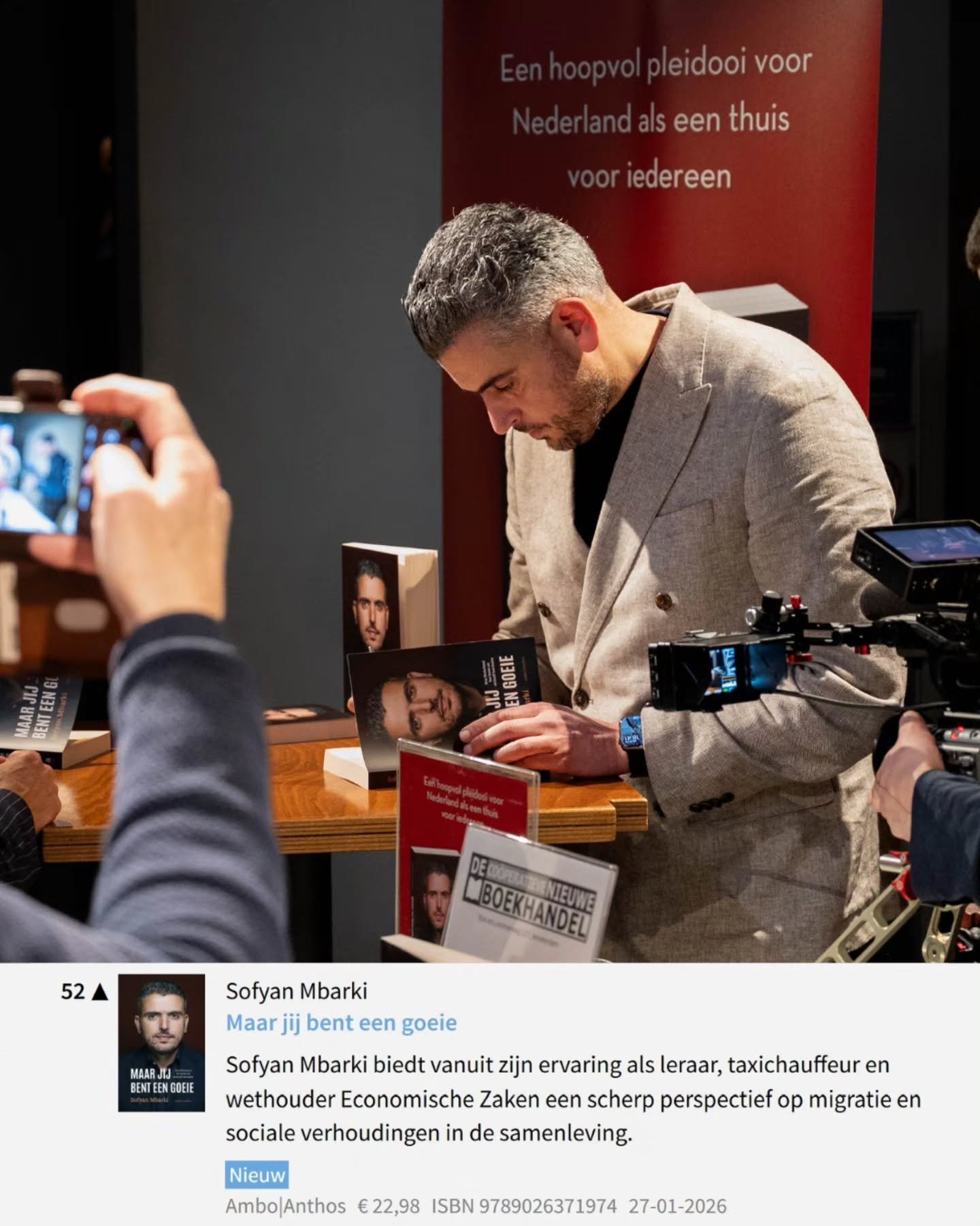 Wauw! Vandaag werd bekend dat mijn boek binnen een week de bestsellerlijst heeft gehaald!
Dank voor het lezen van mijn verhaal, dit is echt onwerkelijk. 

🔗 Wil je nog een boek? Check je lokale boekhandel of de link in bio!

@amboanthos
📸 @noaduize